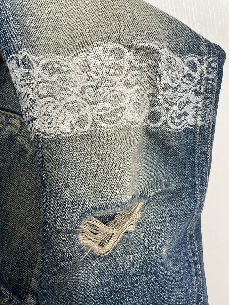 Undercover undercover size m But Beautiful White Lace Jeans 2502-Nexta Size 24" / US 00 / IT 34 - 4 Thumbnail