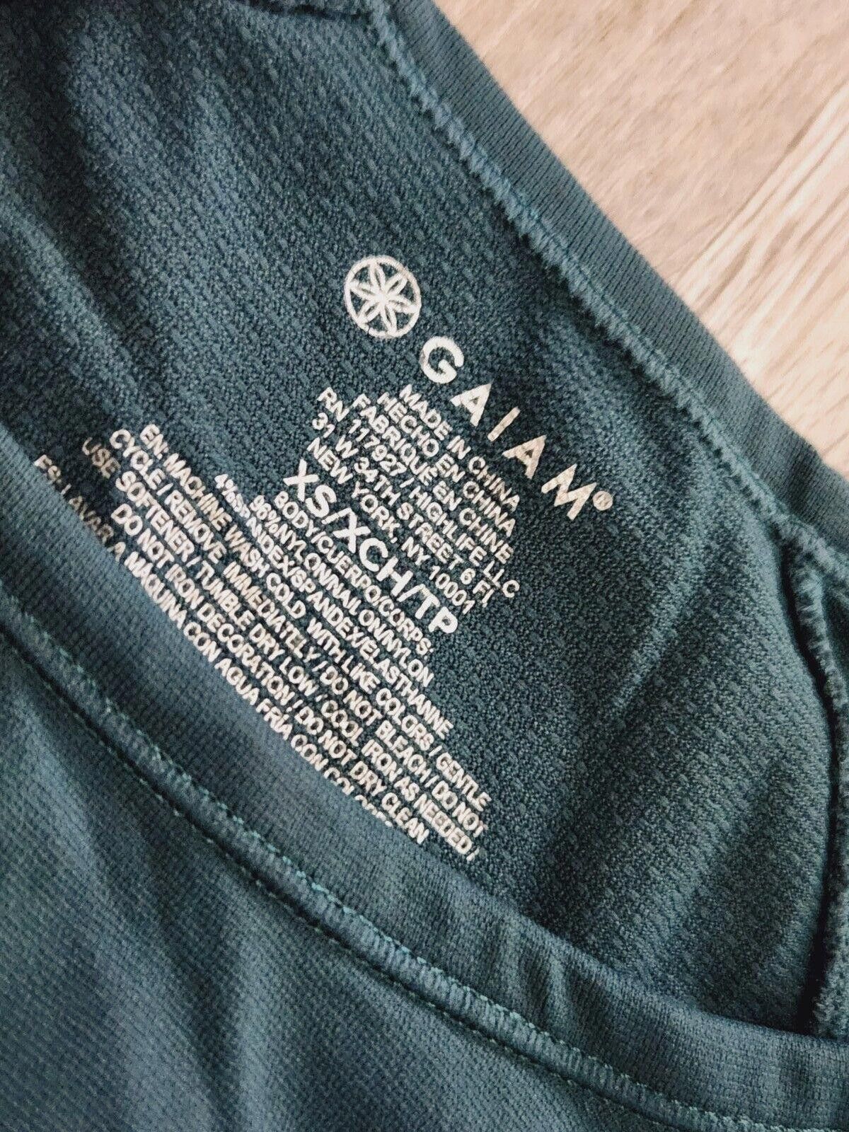 Other Gaiam Yoga Top Long Sleeve Green Extra Small Compression Size XS / US 0-2 / IT 36-38 - 3 Thumbnail