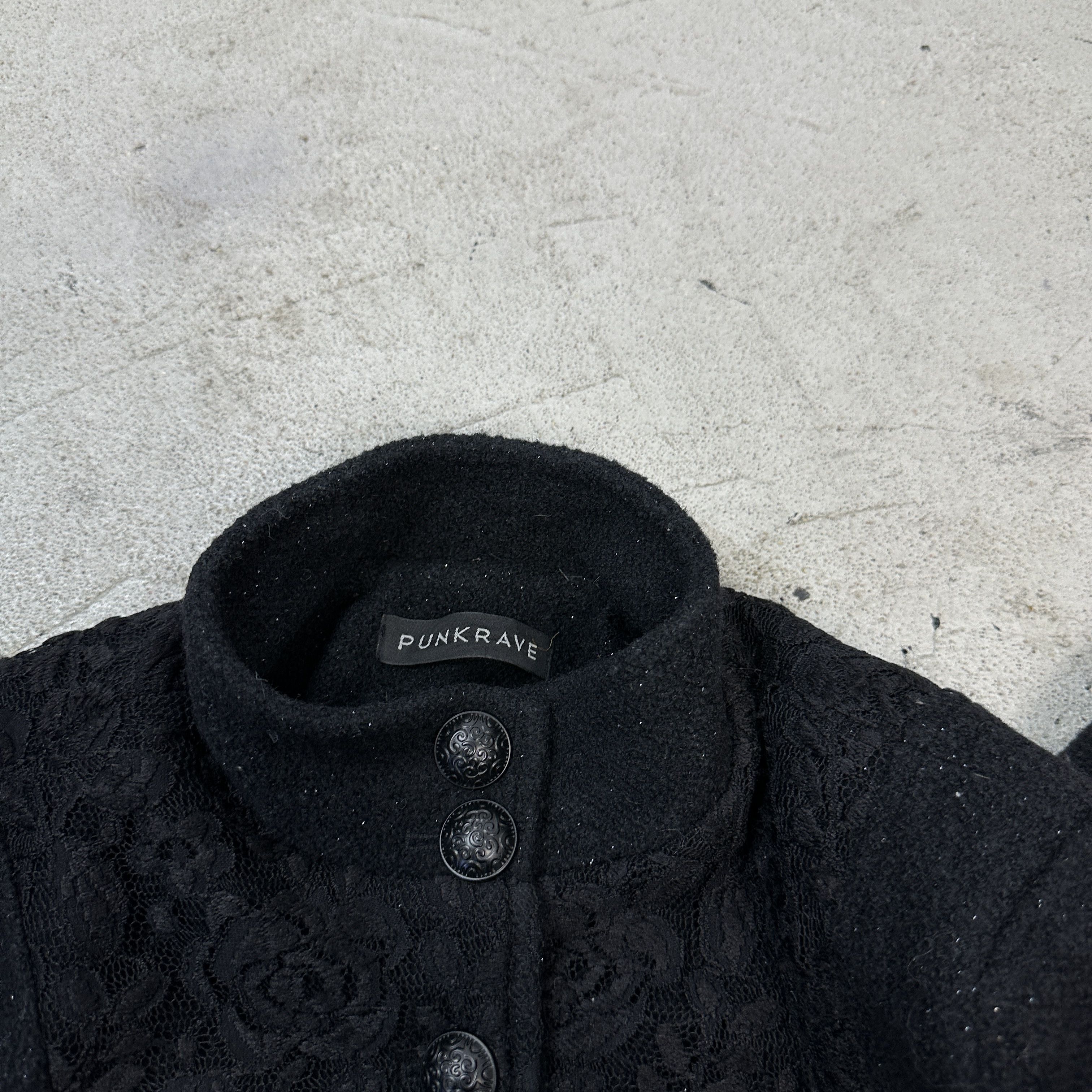 Vintage Avant Garde Vintage Y2K Archive Goth Cut Out Lace Coat Size M / US 6-8 / IT 42-44 - 12 Thumbnail