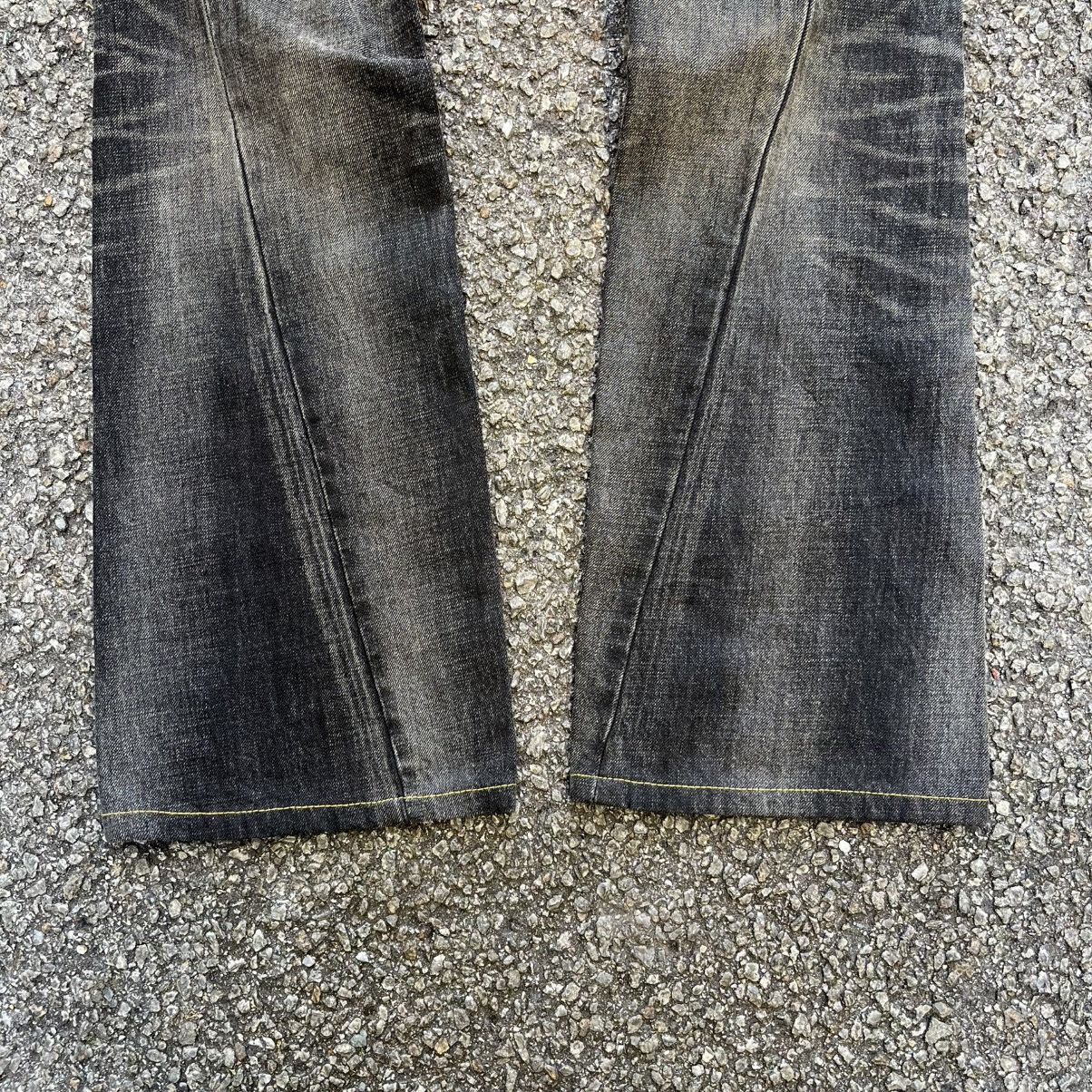 Hysteric Glamour FLARE JEANS LEE RAIDERS TWIST LEG STUDED STYLE BOOTCUT DENIM Size US 30 / EU 46 - 3 Thumbnail