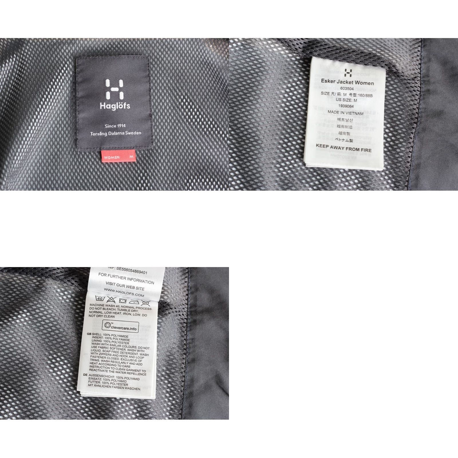 Vintage Haglöfs PROOF Esker Jacket Women M Hooded Waterproof Outdoor MJ3234 Jacket Size M / US 6-8 / IT 42-44 - 8 Thumbnail