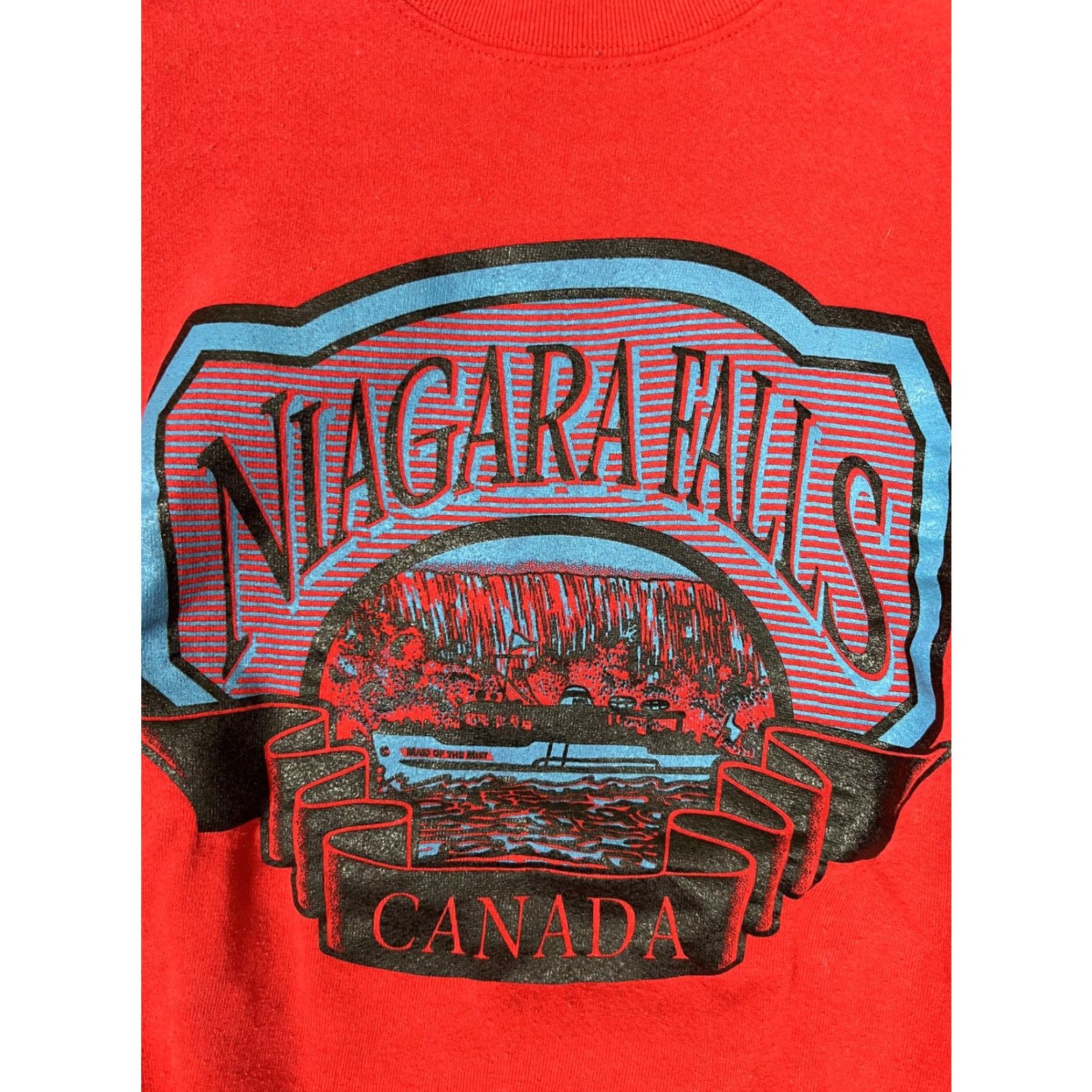 Vintage VINTAGE Niagara Falls Canada Sweatshirt Mens Large Red Crewneck Pullover 90s Size US L / EU 52-54 / 3 - 2 Thumbnail