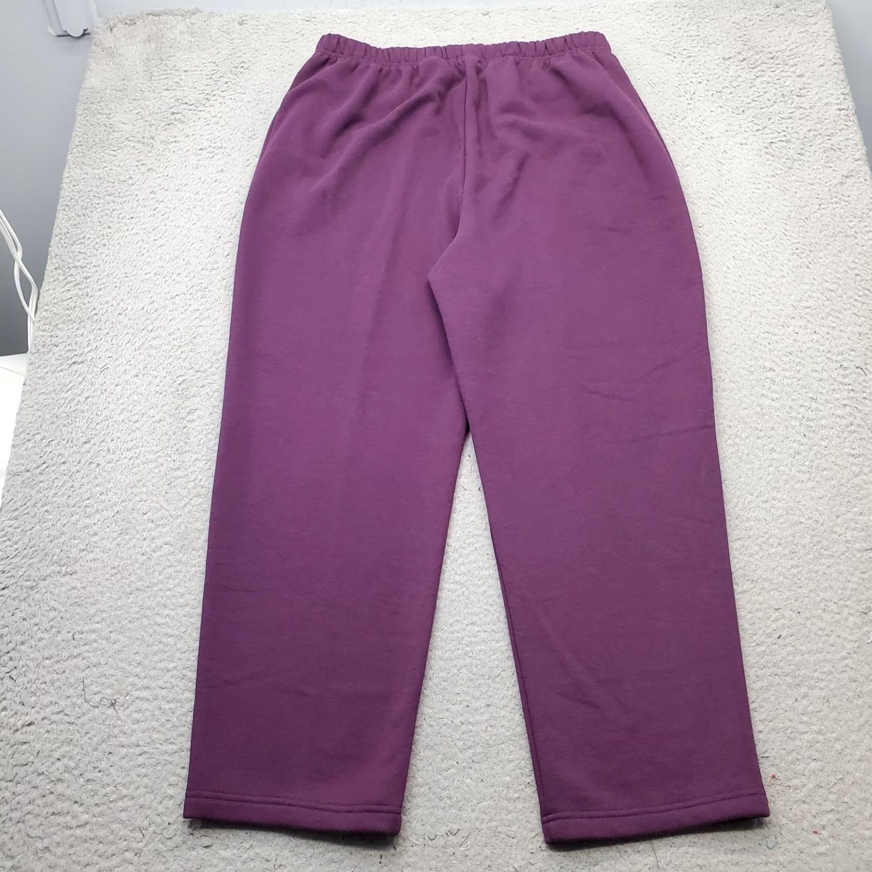 Vintage Hasting & Smith Sweatpants Womens XL Purple Comfort Straight Elastic Waistband Size 40" / US 18 - 2 Thumbnail