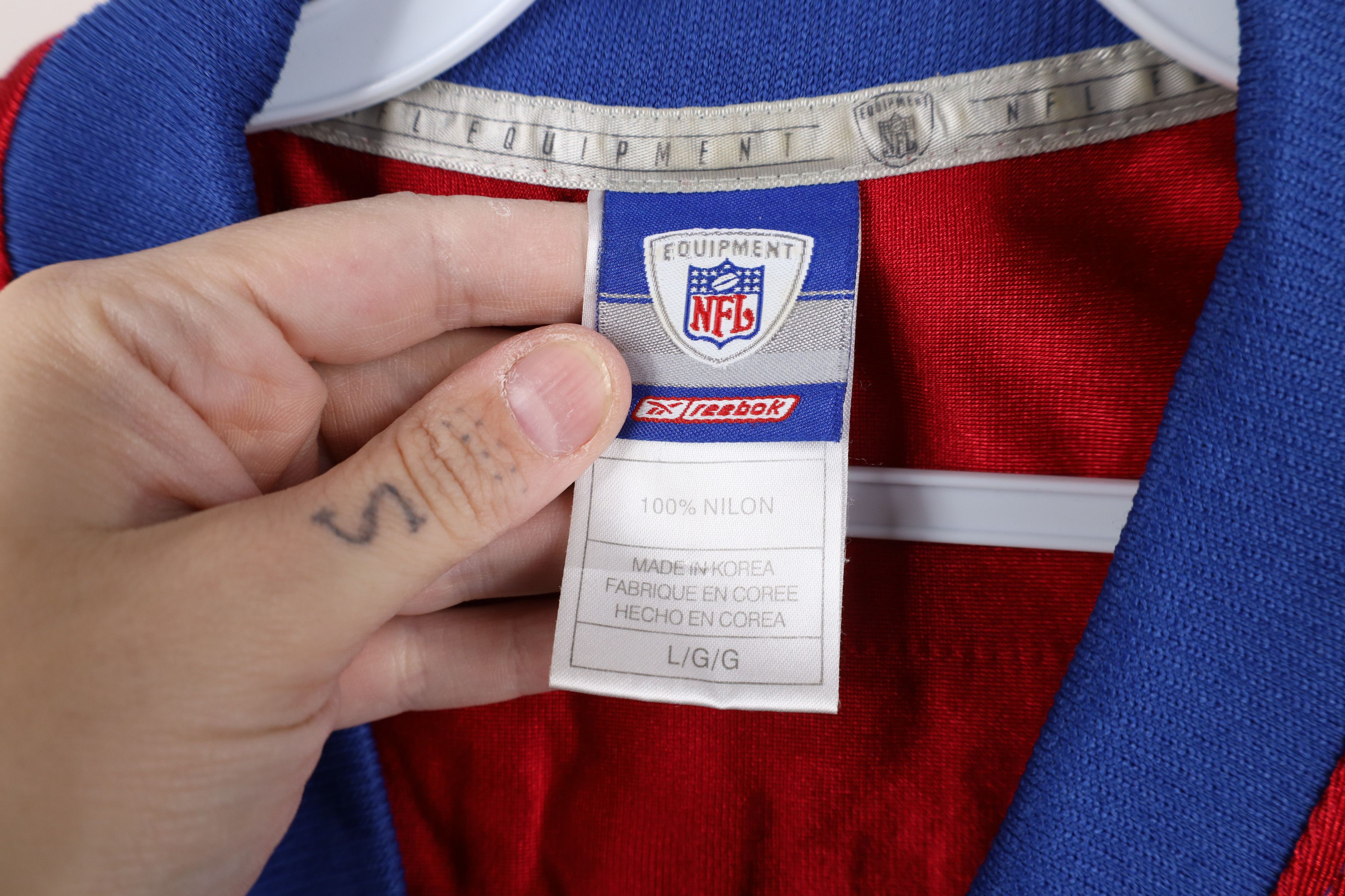 Reebok Vintage Reebok Jeremy Shockey New York Giants Jersey Size US L / EU 52-54 / 3 - 10 Thumbnail