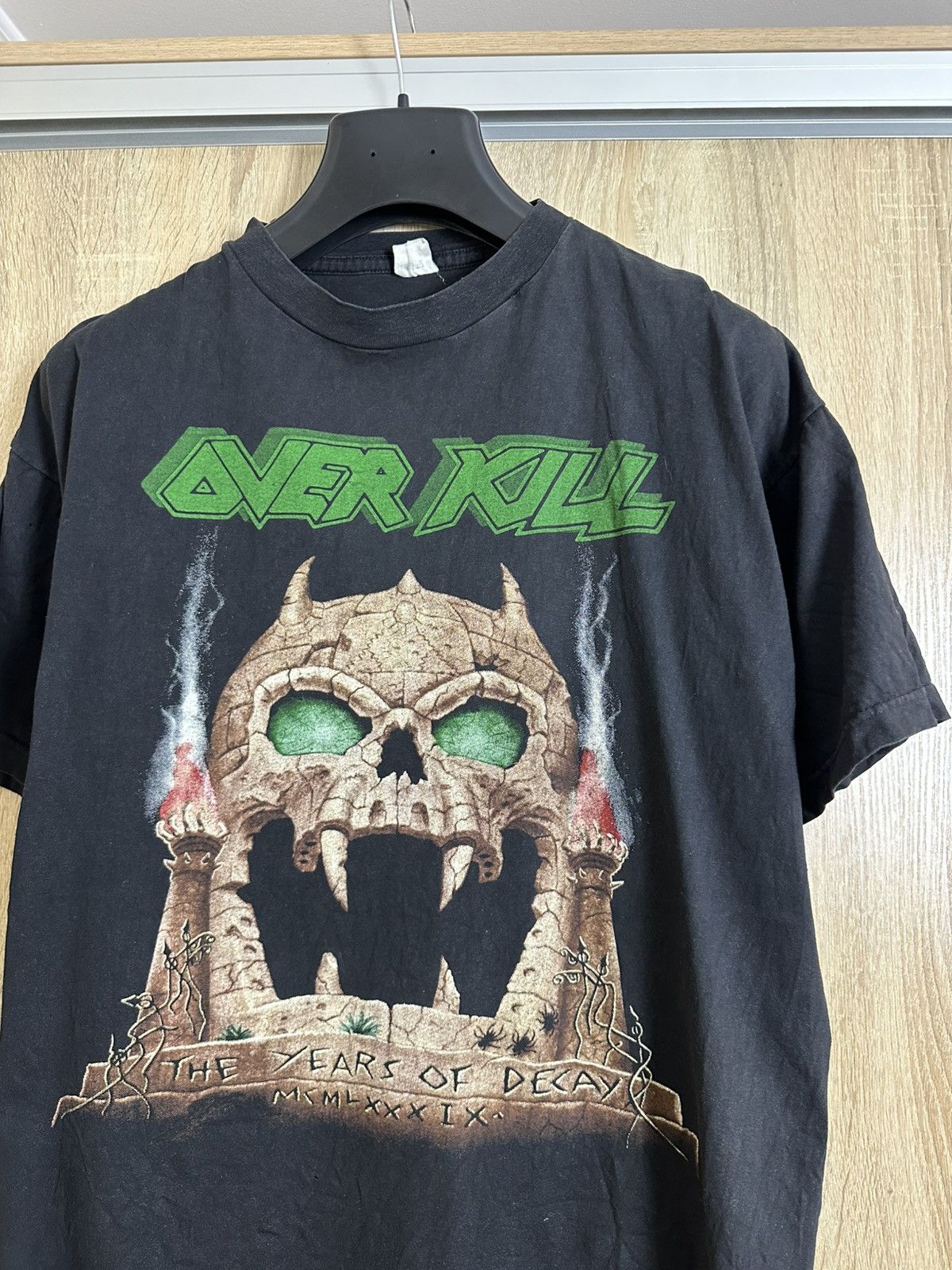 Band Tees 🔥 1989 Overkill Years Of Decay Metal Band T Shirt Vintage Size US L / EU 52-54 / 3 - 3 Thumbnail
