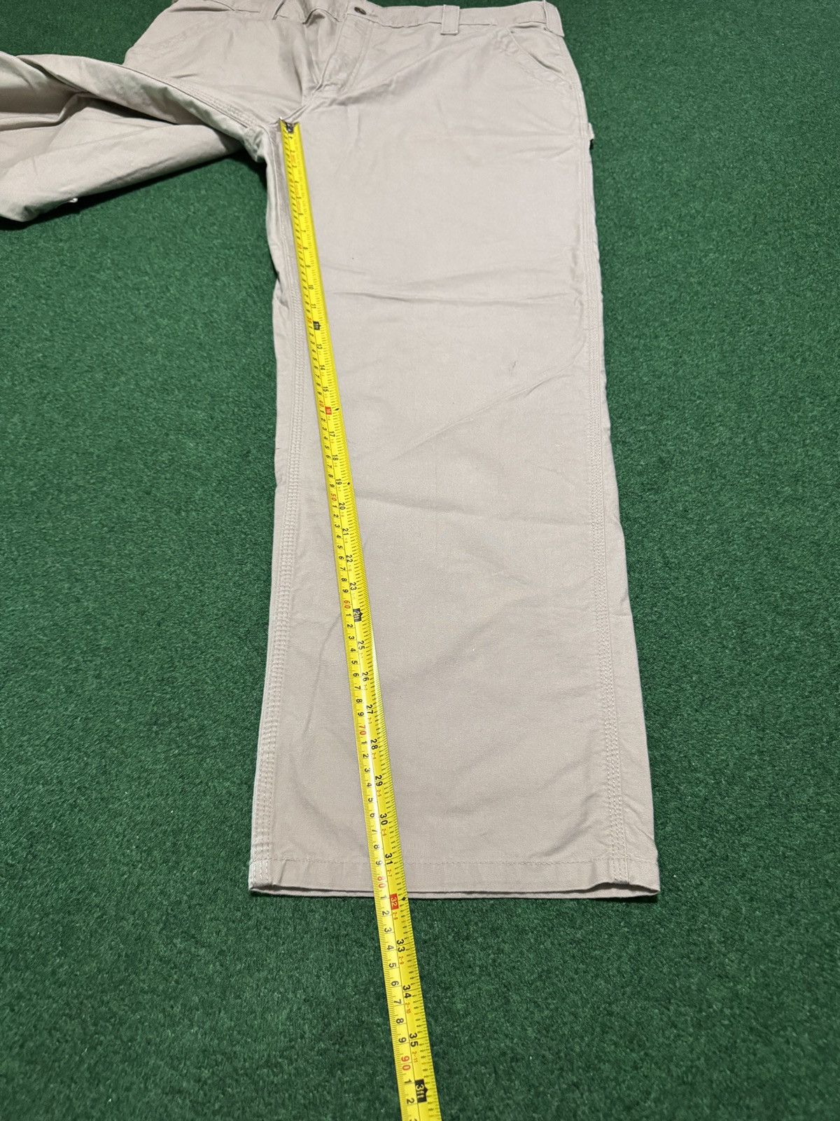 Carhartt Carhartt Carpenter Khaki Biege 40x32 Relaxed Wide Leg Pants Size US 40 / EU 56 - 5 Thumbnail