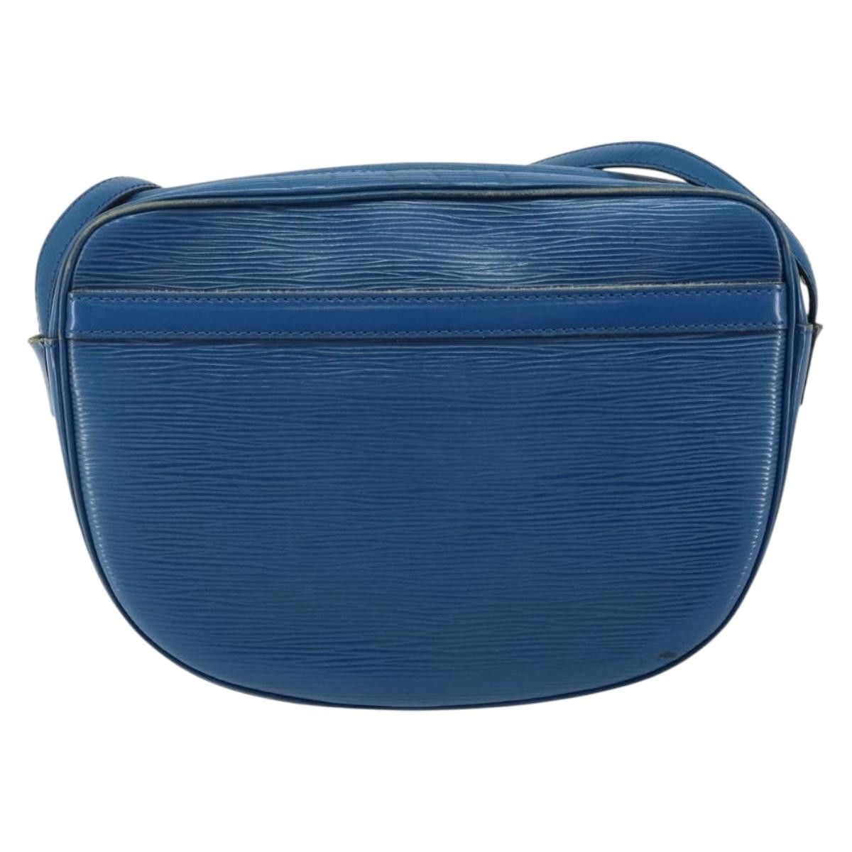 LOUIS VUITTON Epi June Feuille Shoulder Bag Blue M52155