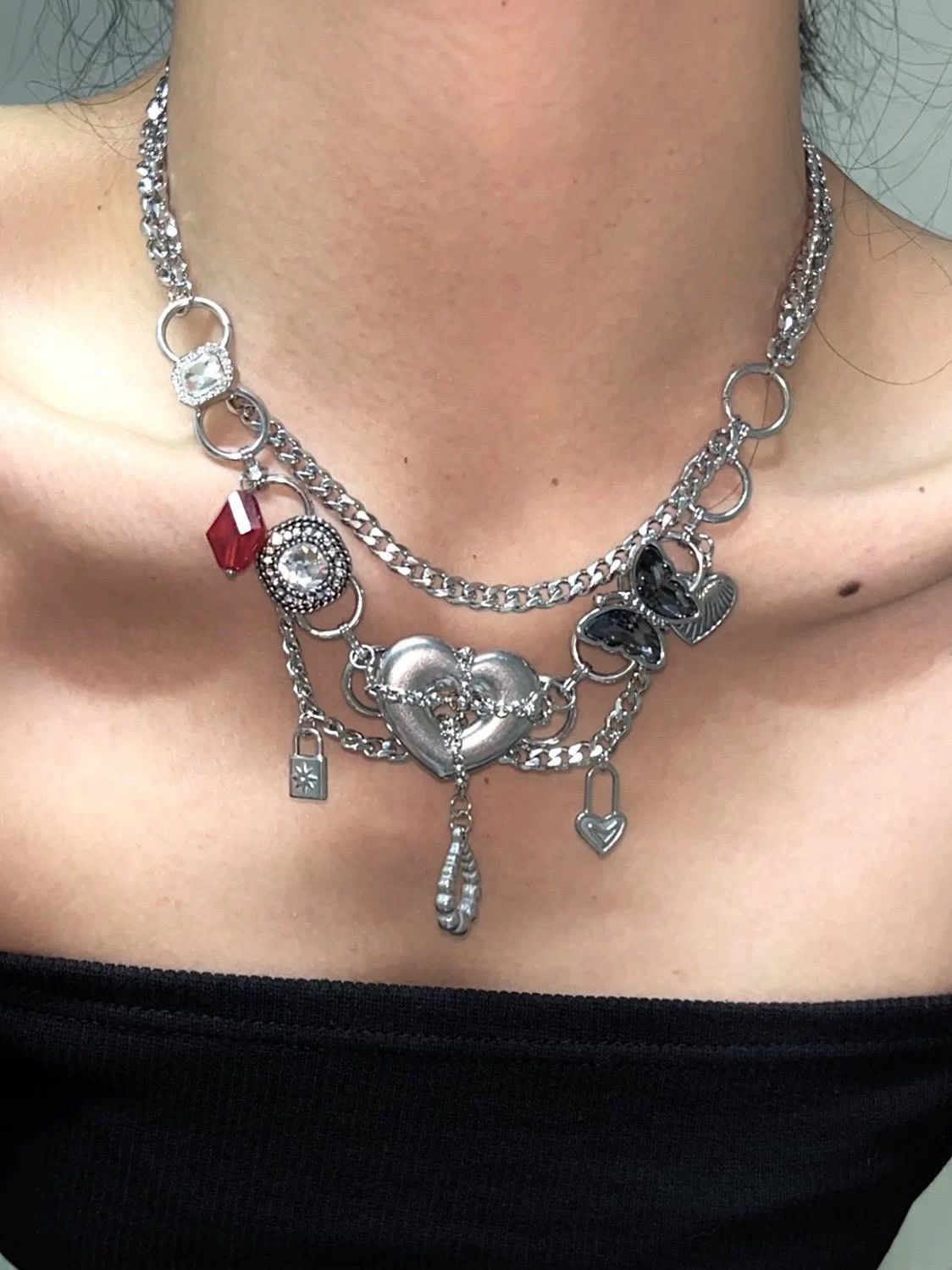 Japanese Brand × Vintage Retro punk necklace Size ONE SIZE - 3 Thumbnail