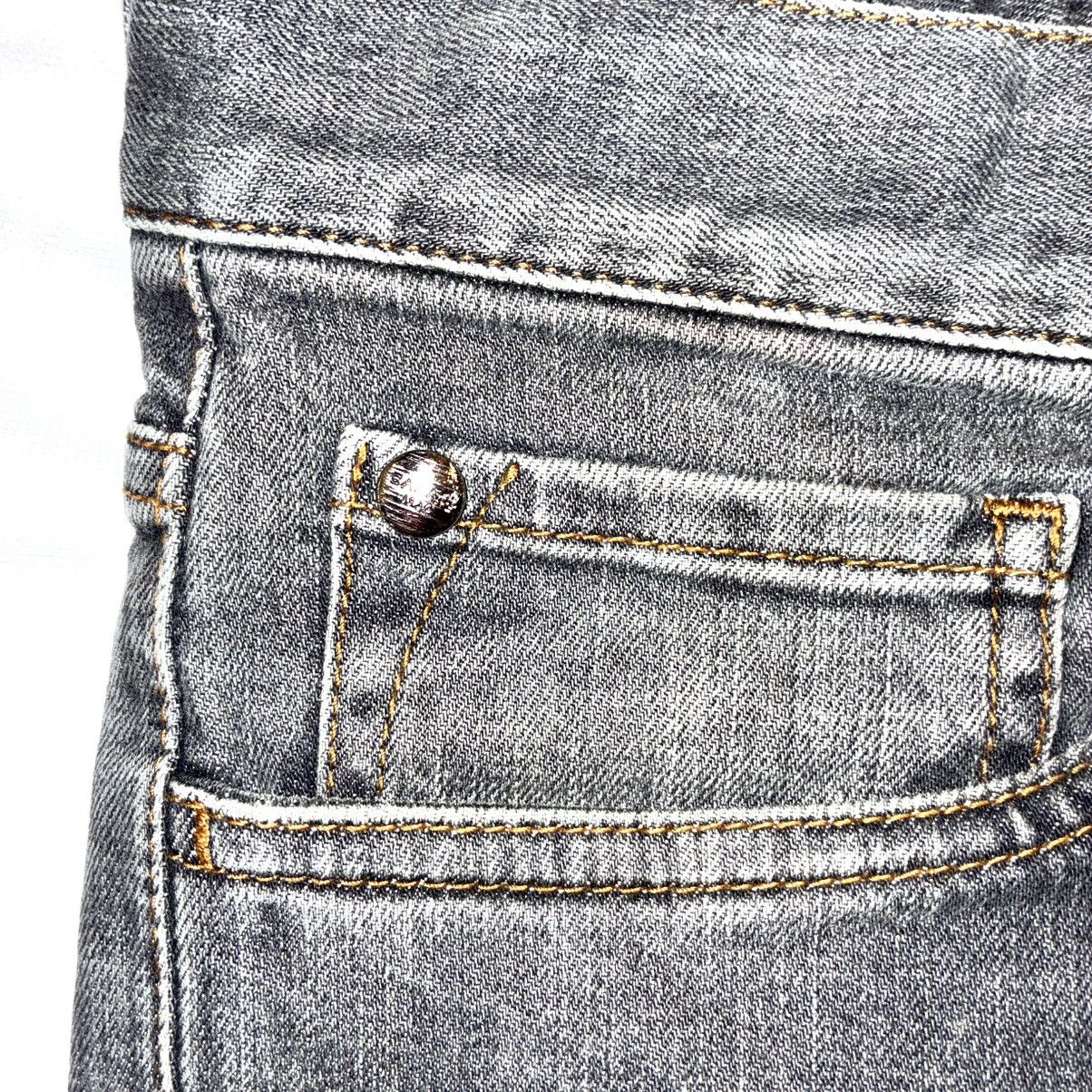 Canali Canali Washed Gray Straight-Leg Jeans Size US 38 / EU 54 - 2 Thumbnail