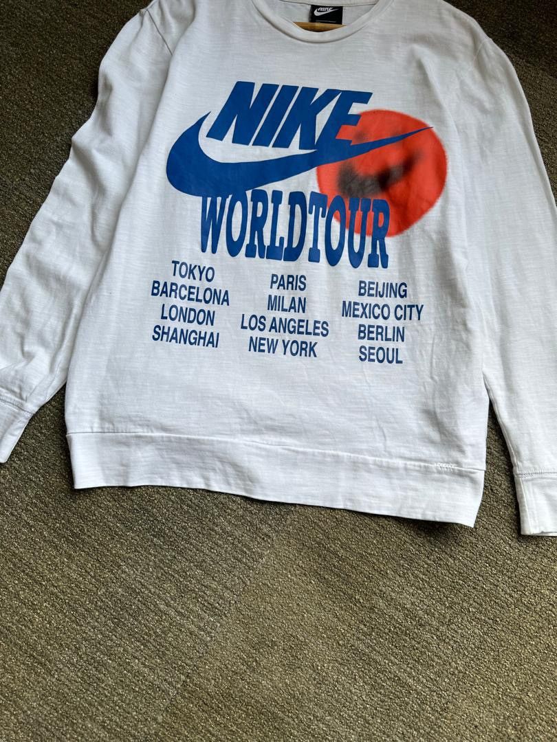 Band Tees × Designer × Nike NIKE WORLD TOUR TEE Size US L / EU 52-54 / 3 - 4 Thumbnail