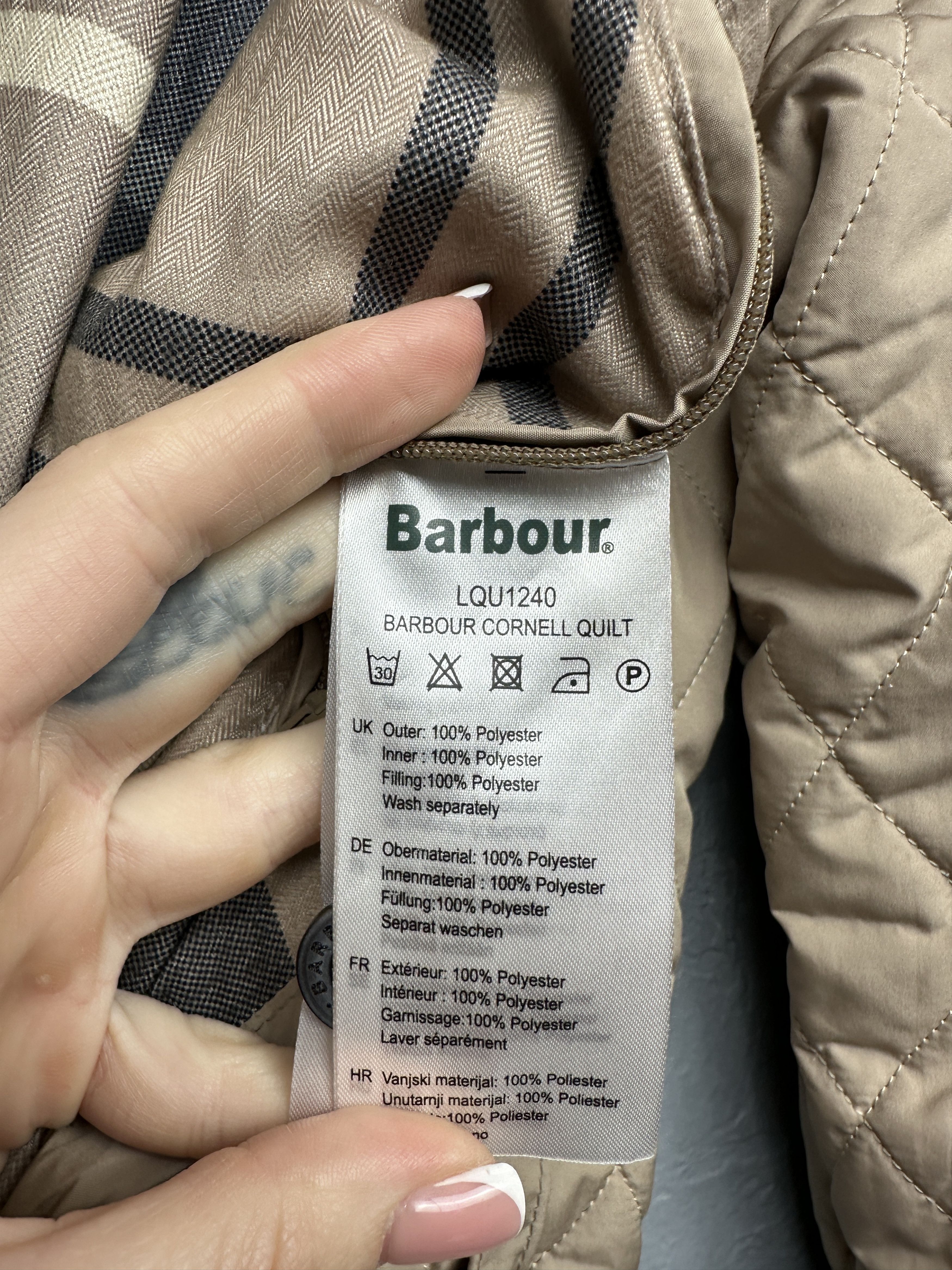 Barbour × Vintage Barbour Womens Vintage Cornell Quilted Jacket Size M / US 6-8 / IT 42-44 - 6 Thumbnail