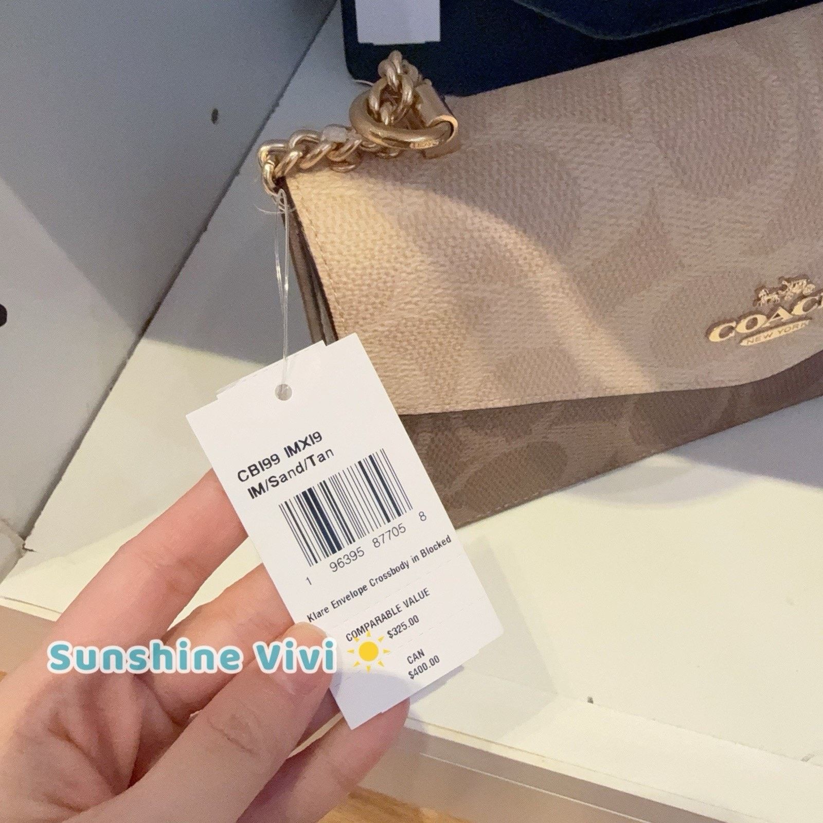 Coach NWT Coach Klare Envelope Crossbody Bag CBI99 Sand/Tan Size ONE SIZE - 2 Thumbnail