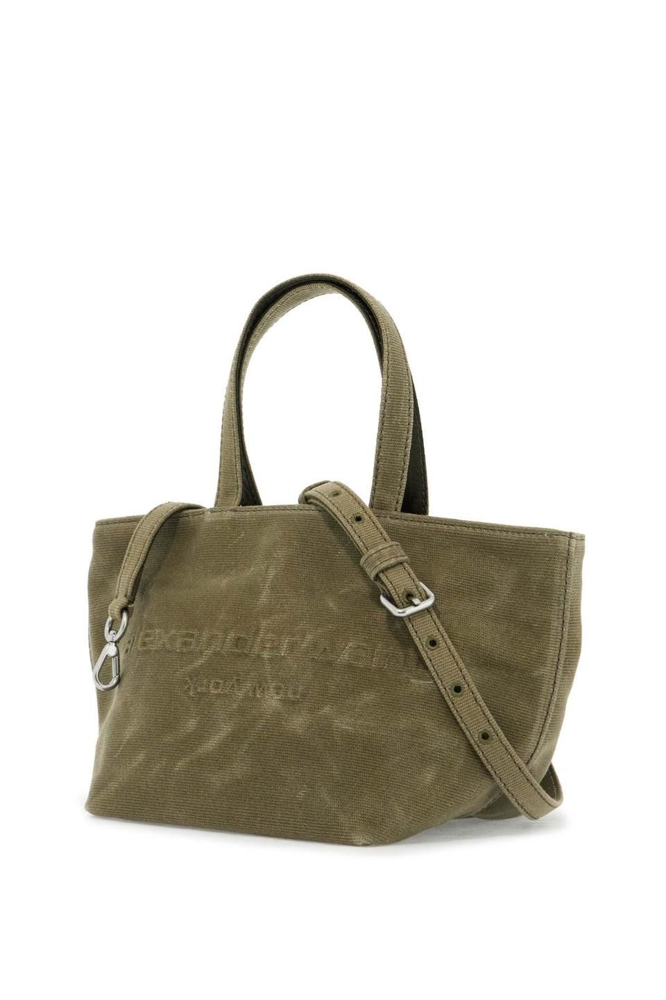 Alexander Wang o1s22i1n0225 Size: OS / Small Canvas Tote Bag in Khaki Size ONE SIZE - 3 Thumbnail