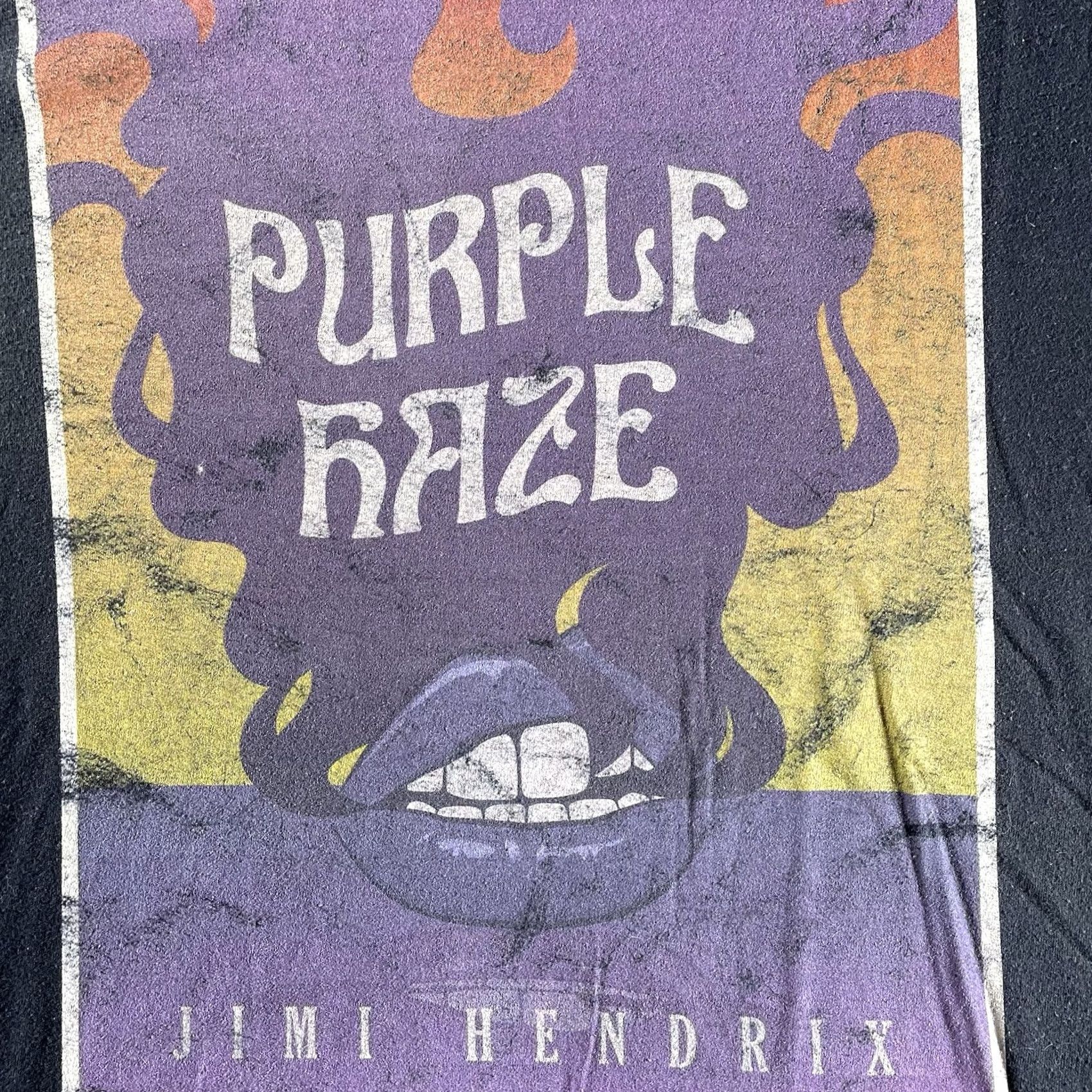 Marine Layer Jimi Hendrix Shirt Mens L Marine Layer Purple Haze Art T-Shirt Short Sleeve Crew Neck Black Cotton Navy? Size US L / EU 52-54 / 3 - 2 Thumbnail