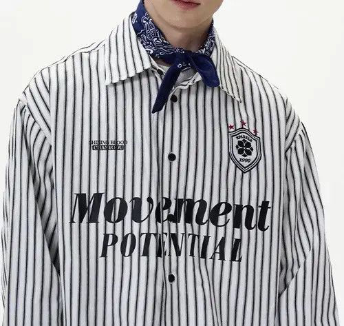 Japanese Brand Yoshiko x Fuji Blokecore retro movement striped shirt Size US XL / EU 56 / 4 - 3 Thumbnail