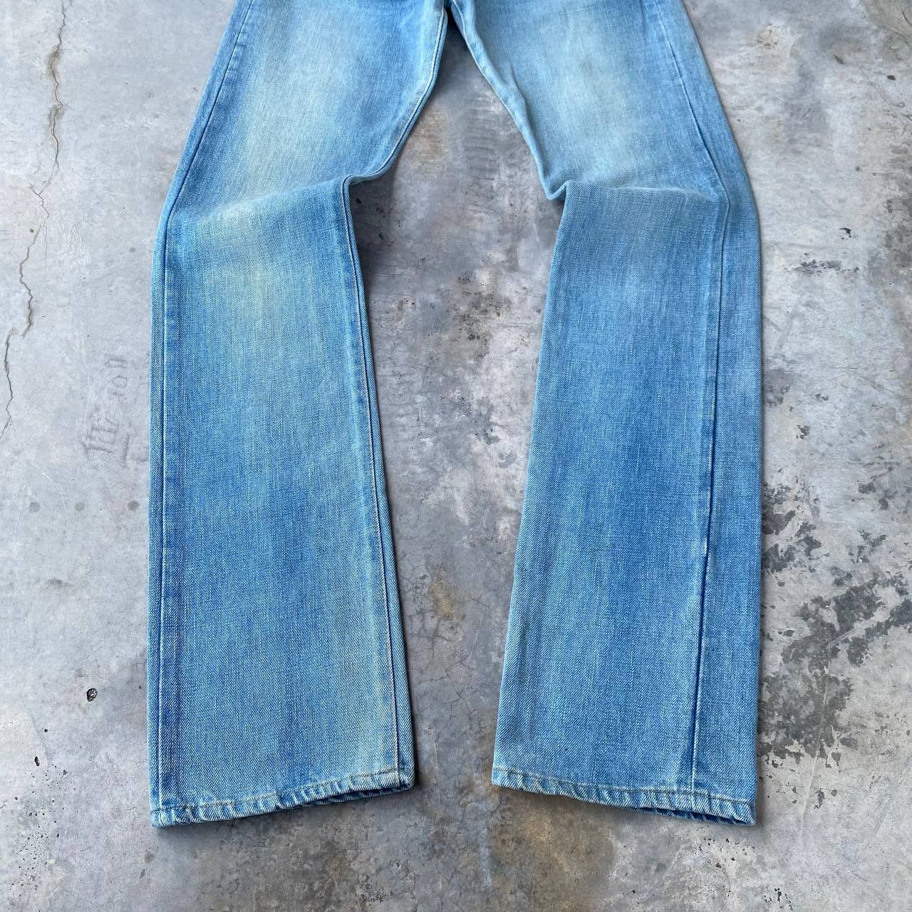Blue Blue Japan VINTAGE RNA JAPAN SLANG SELVEDGED BLUEWASH W27X32 Size US 27 - 14 Thumbnail
