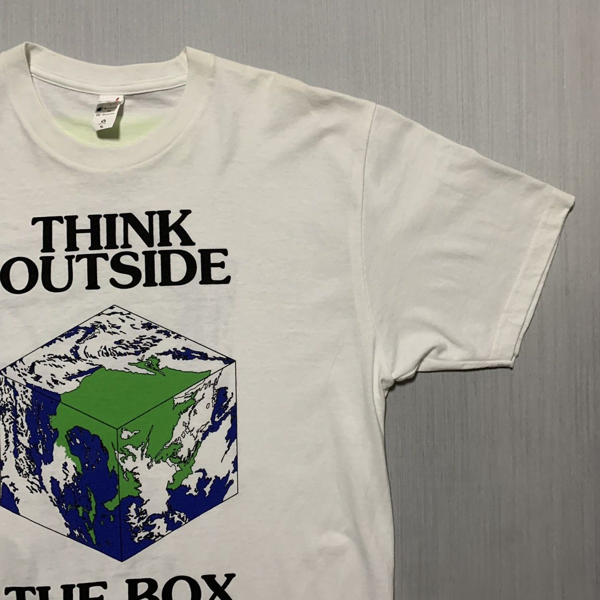 Off-White Virgil Abloh Canary Yellow x Think Outside the Box Tee Size US XL / EU 56 / 4 - 6 Thumbnail