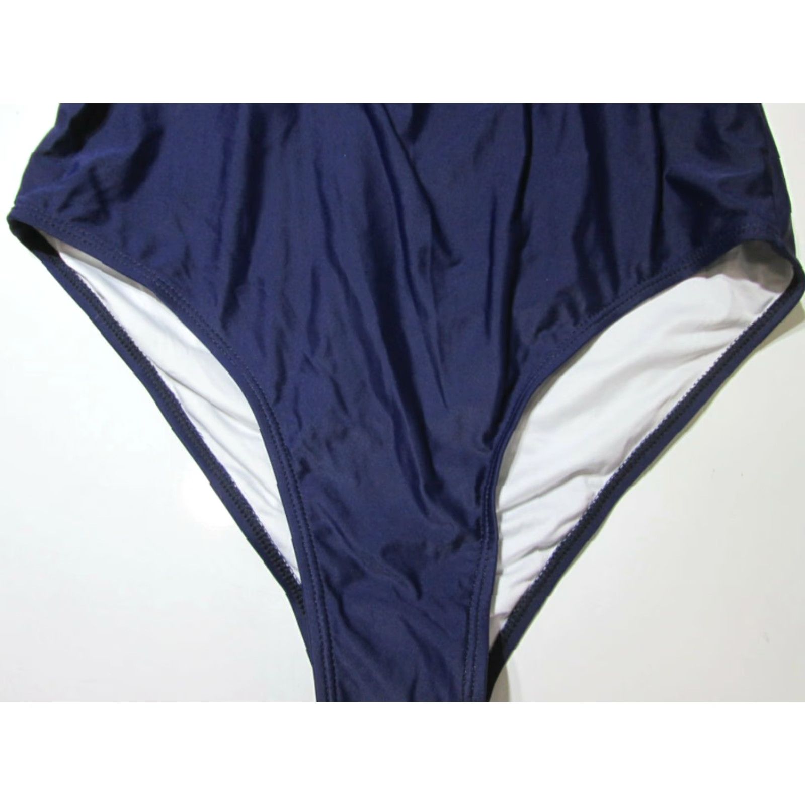 Vintage Cupshe Navy Floral One Piece Swimsuit M Lined Open Back Womens Size ONE SIZE - 5 Thumbnail
