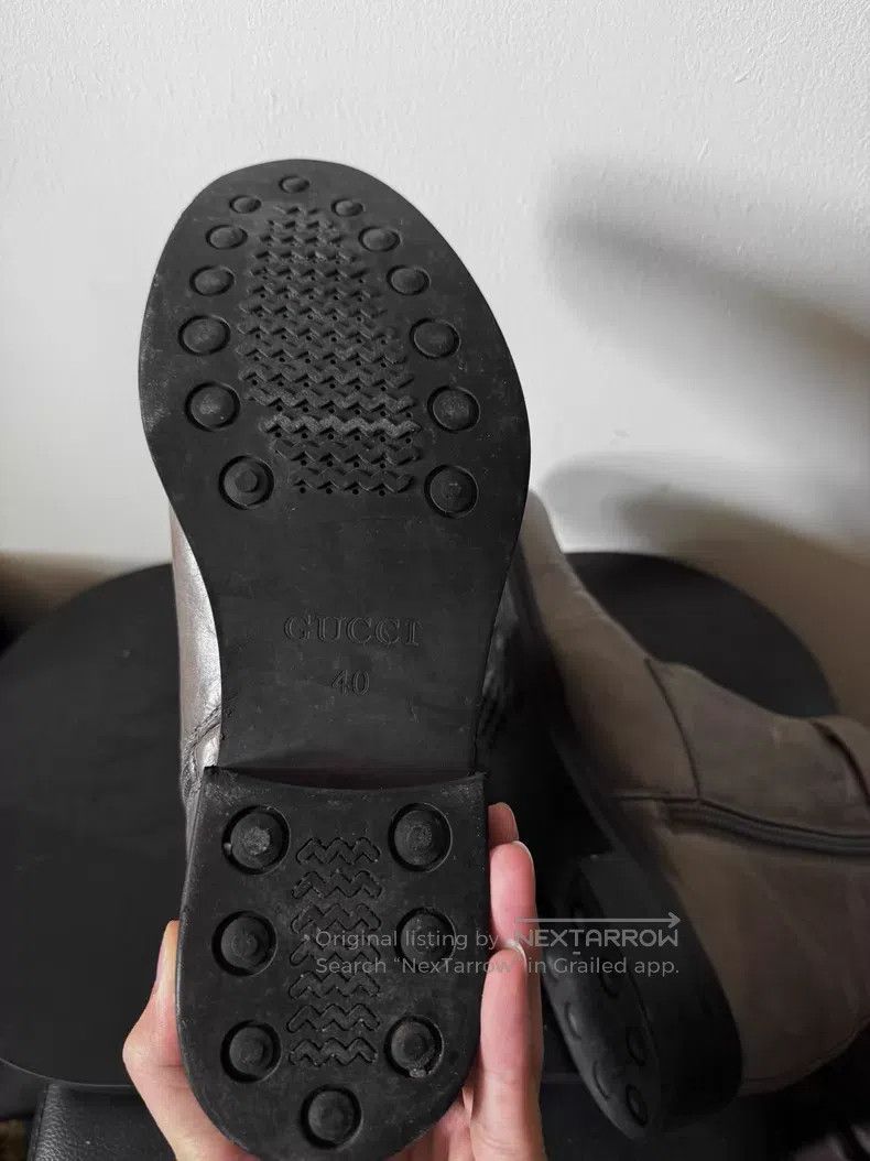 Gucci Guicci Elephant Grey Tie-Up Boots i Size US 7 / EU 40 - 8 Thumbnail
