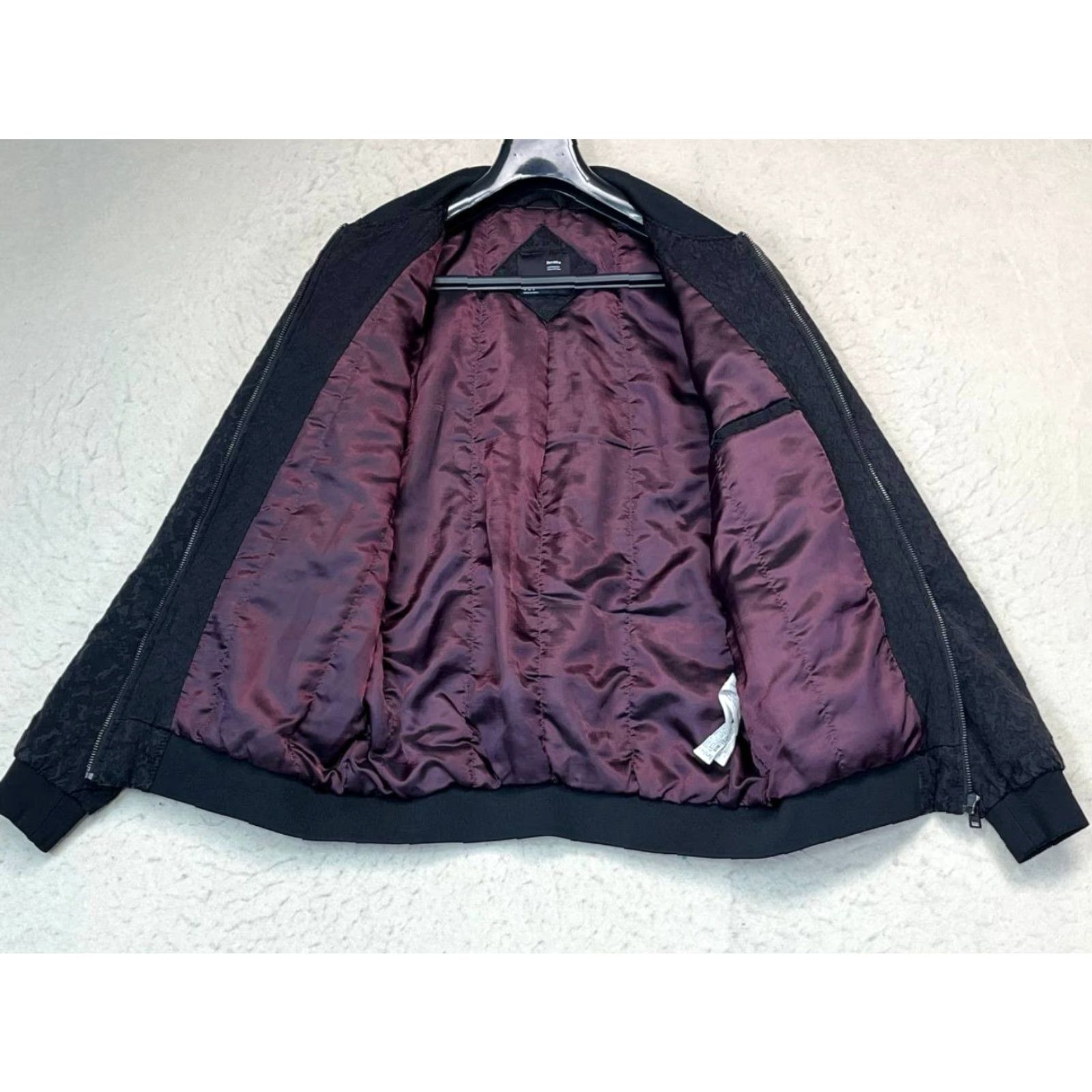 Bershka Bershka Jacket Full Zip Purple Embroidered Bomber Men's Medium Size US M / EU 48-50 / 2 - 6 Thumbnail