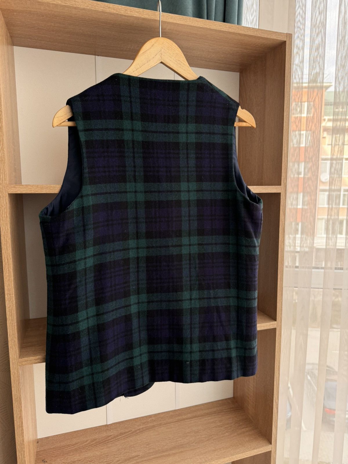 New England Shirt Company × Vintage Vintage Allander House of Fraser 90’s Tartan Wool Skirt&Vest Size 28" / US 6 / IT 42 - 10 Thumbnail