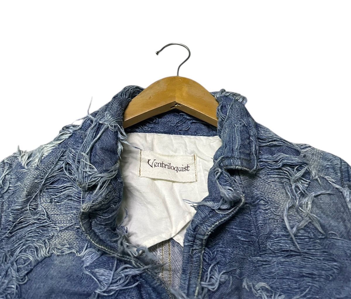 Japanese Brand Ventriloquist patchwork distressed denim jacket Size S / US 4 / IT 40 - 3 Thumbnail