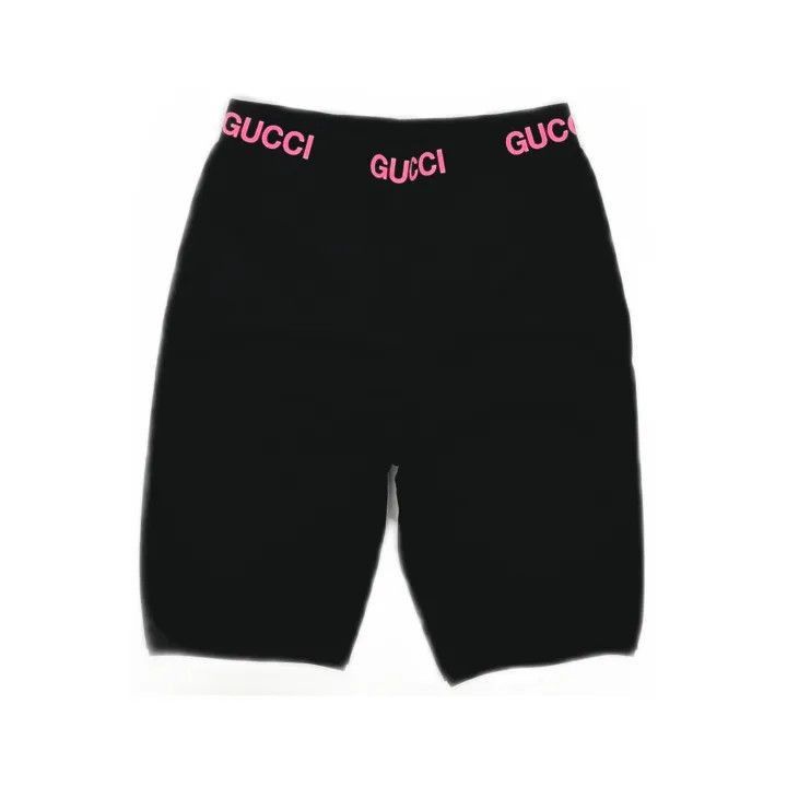 Gucci Gucci SS22 Black Elastic Waist Shorts-2507 Size 22" - 8 Thumbnail