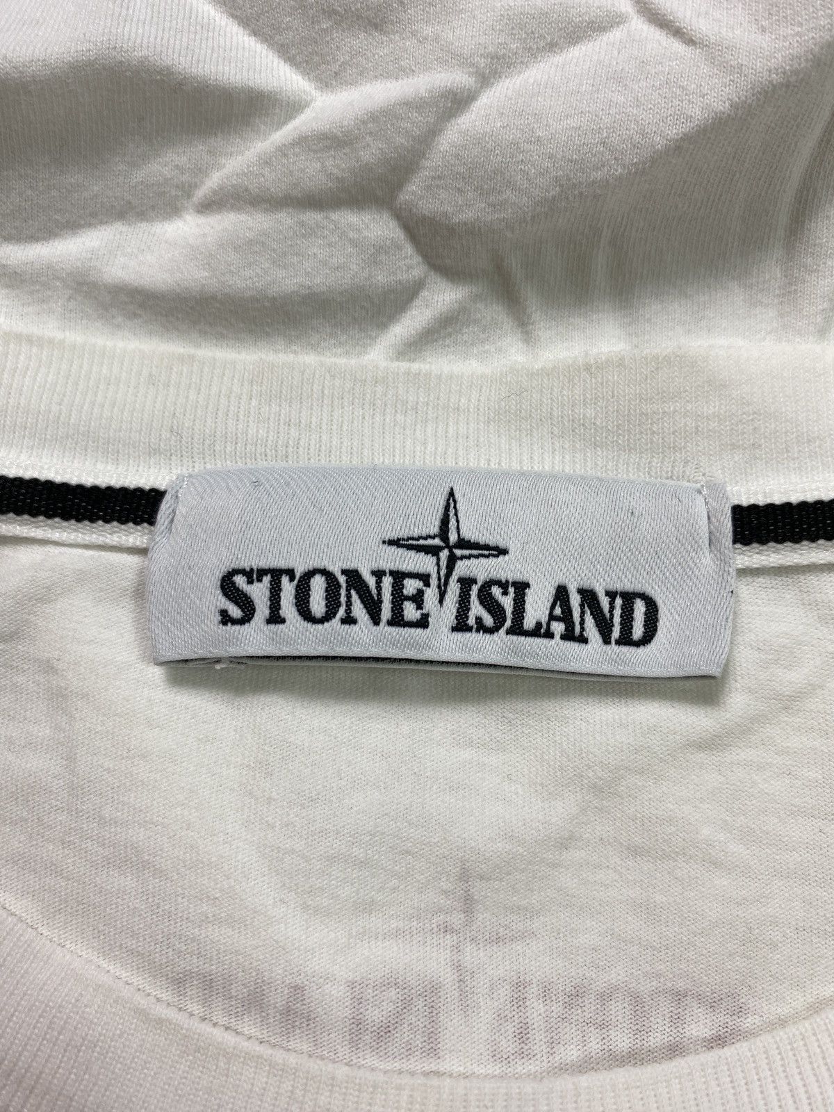 Stone Island Stone Island SI white tee tshirt drip drill streetwear Size US L / EU 52-54 / 3 - 4 Thumbnail