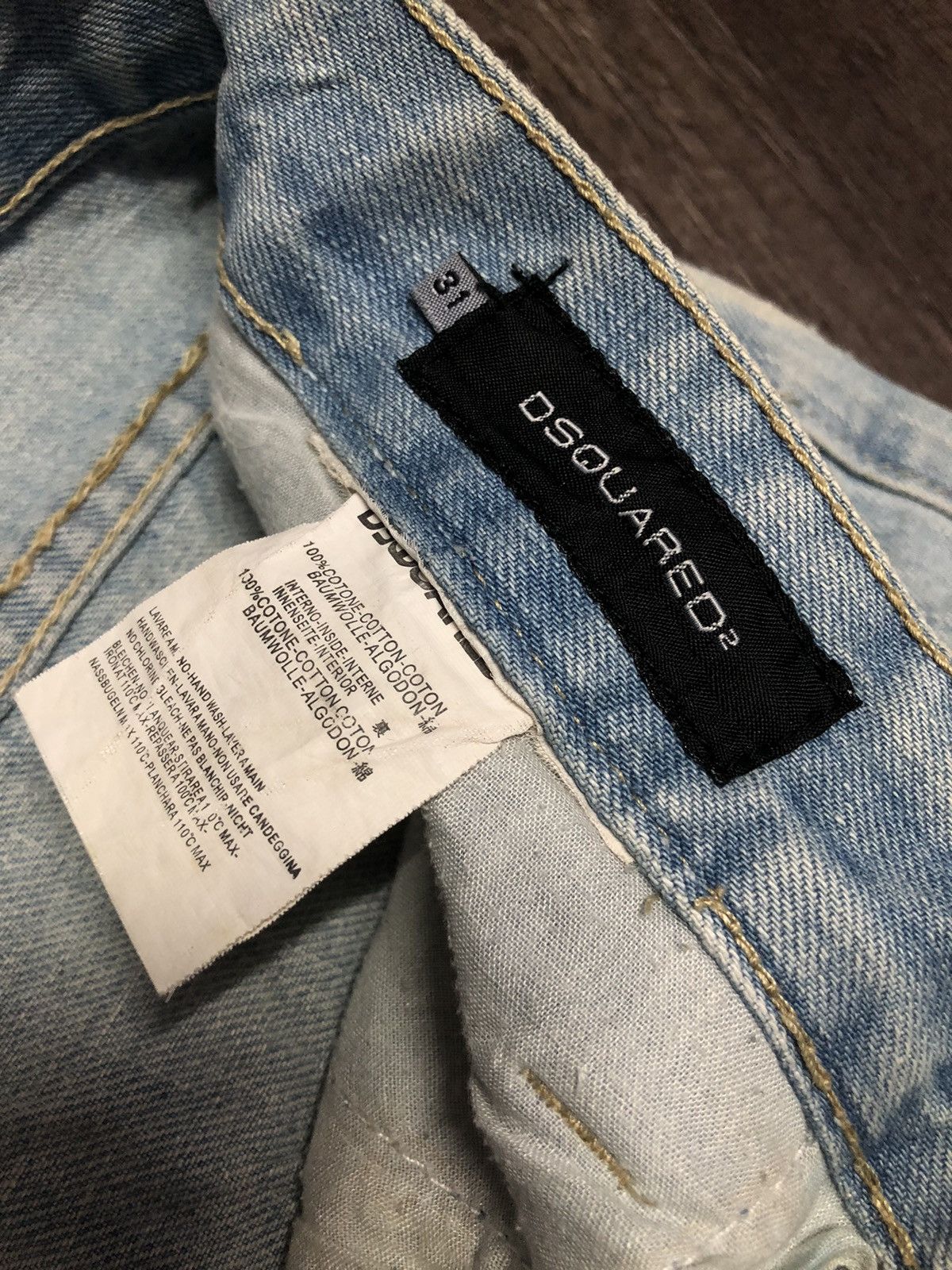 Designer × Dsquared2 × Vintage DSQUARED2 DISTRESSED DENIM JEANS Size US 30 / EU 46 - 14 Thumbnail