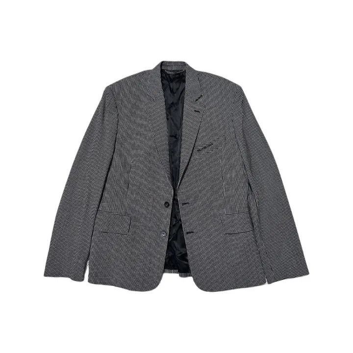 Balenciaga Balenciaga Gray Checkered Single-Breasted Blazer 0079 Size US S / EU 44-46 / 1 - 1 Thumbnail