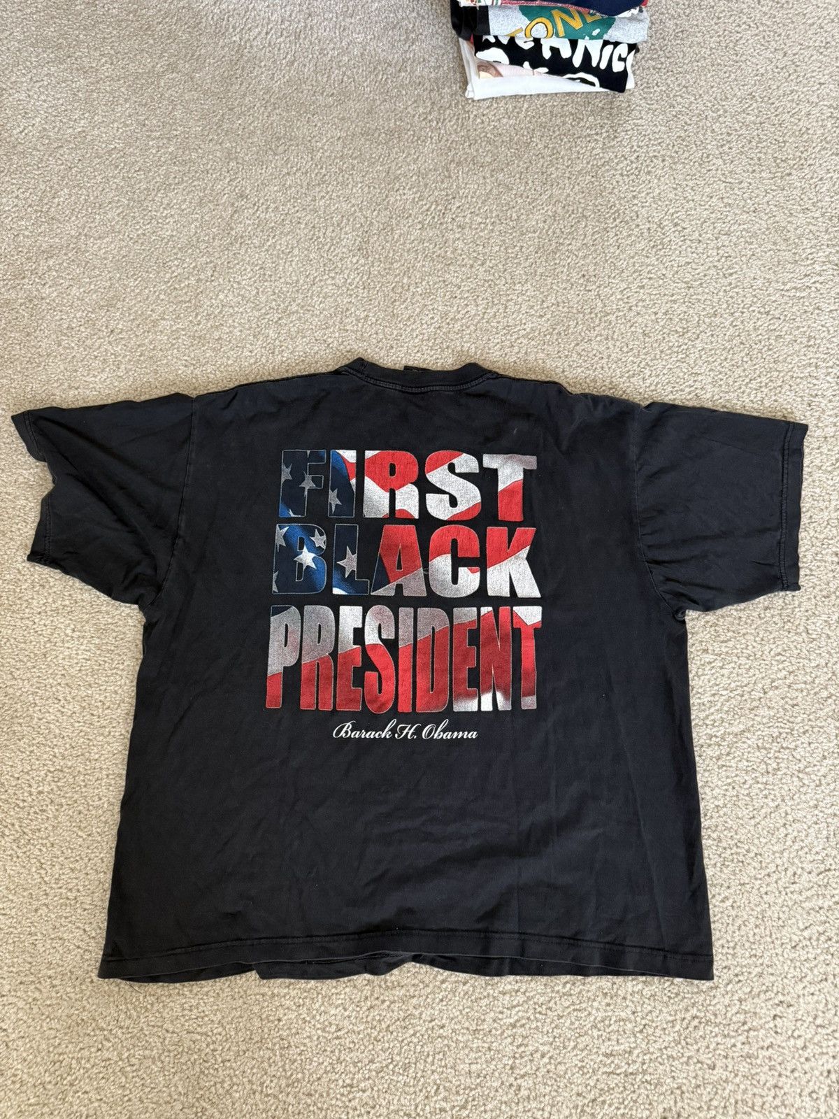 Rap Tees × Vintage vintage boxy barack obama rap tee Size US XL / EU 56 / 4 - 4 Thumbnail