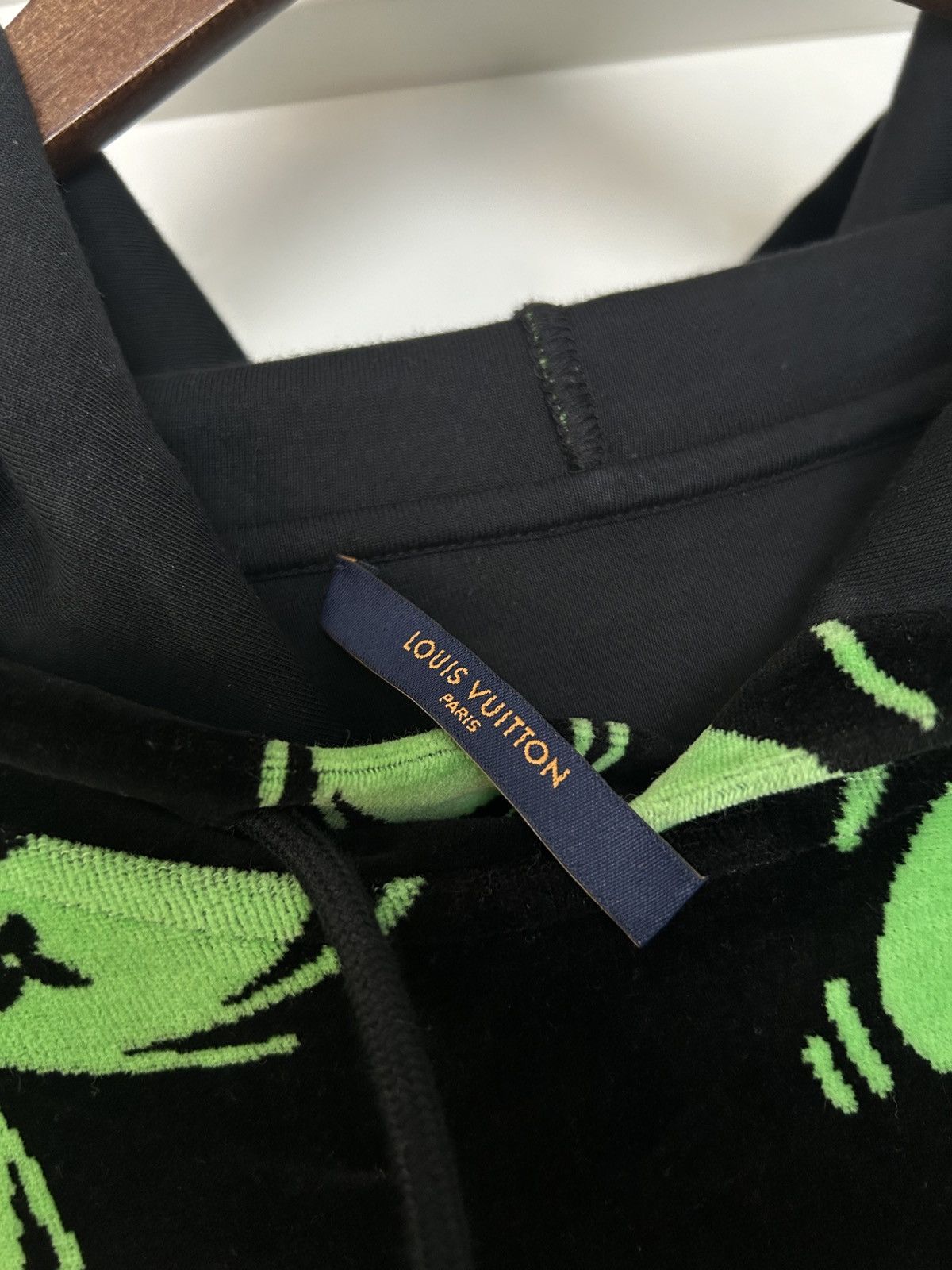 Louis Vuitton Louis vuitton eyes graphic jacquard hoodie black green Size US XXL / EU 58 / 5 - 6 Thumbnail