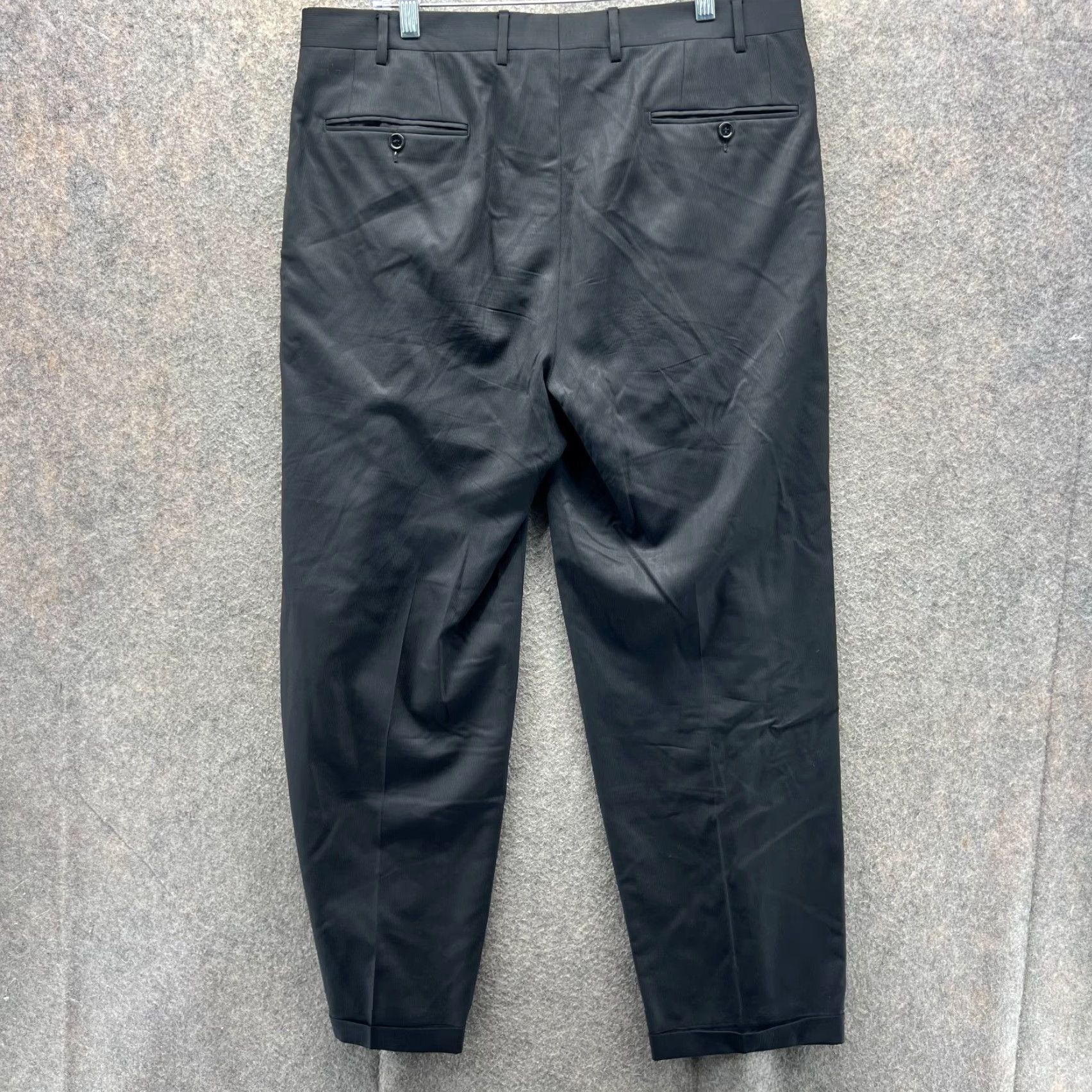 Canali VINTAGE Canali Pants Mens 36 Black Dress Wool Pleated Front Classic Fit Chino Slacks Size US 36 / EU 52 - 2 Thumbnail