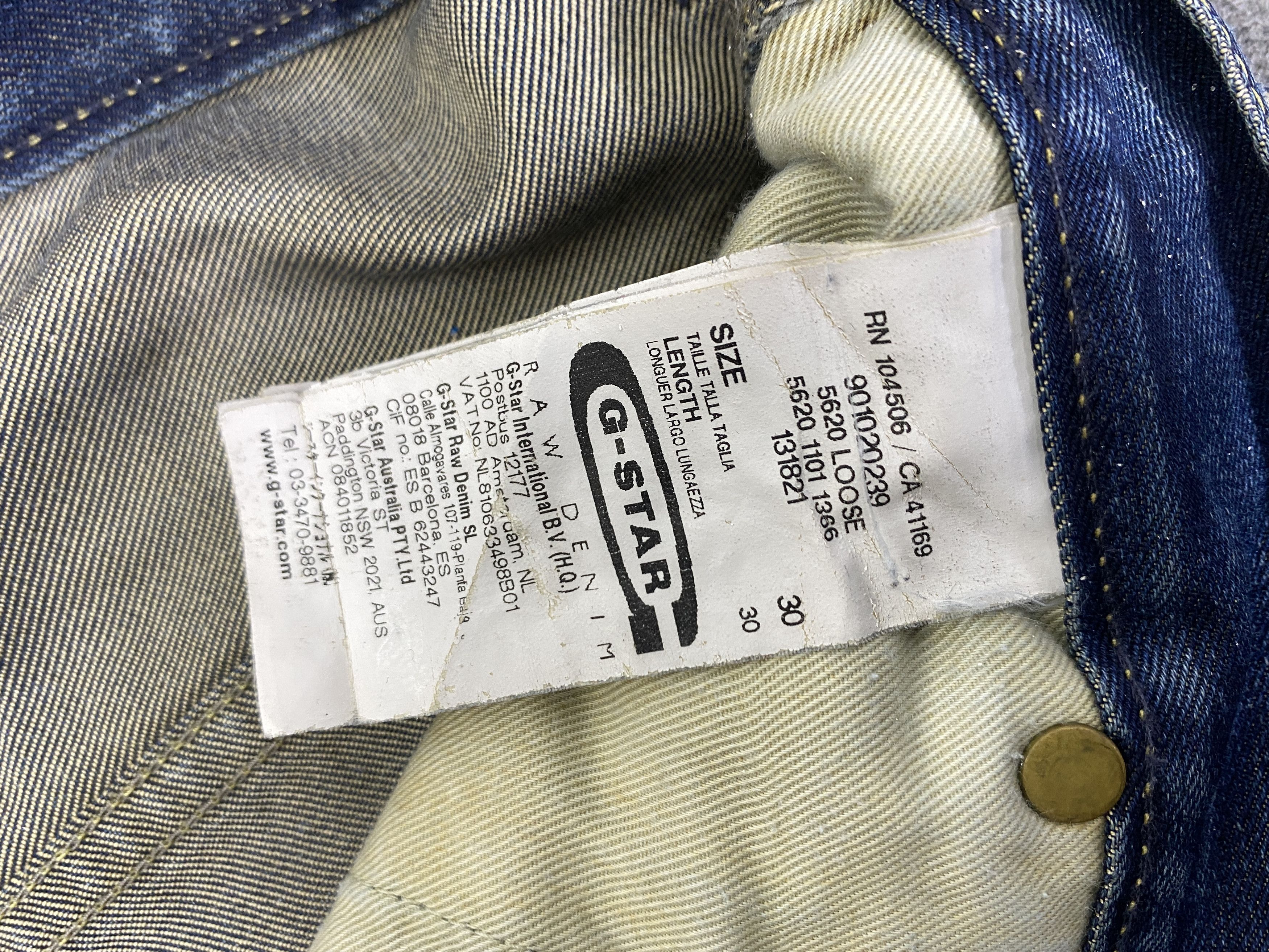 Hysteric Glamour Faded Blue Baggy HYSTERIC STYLE Jeans 30x29 Denim - JN3314 Size US 30 / EU 46 - 12 Thumbnail