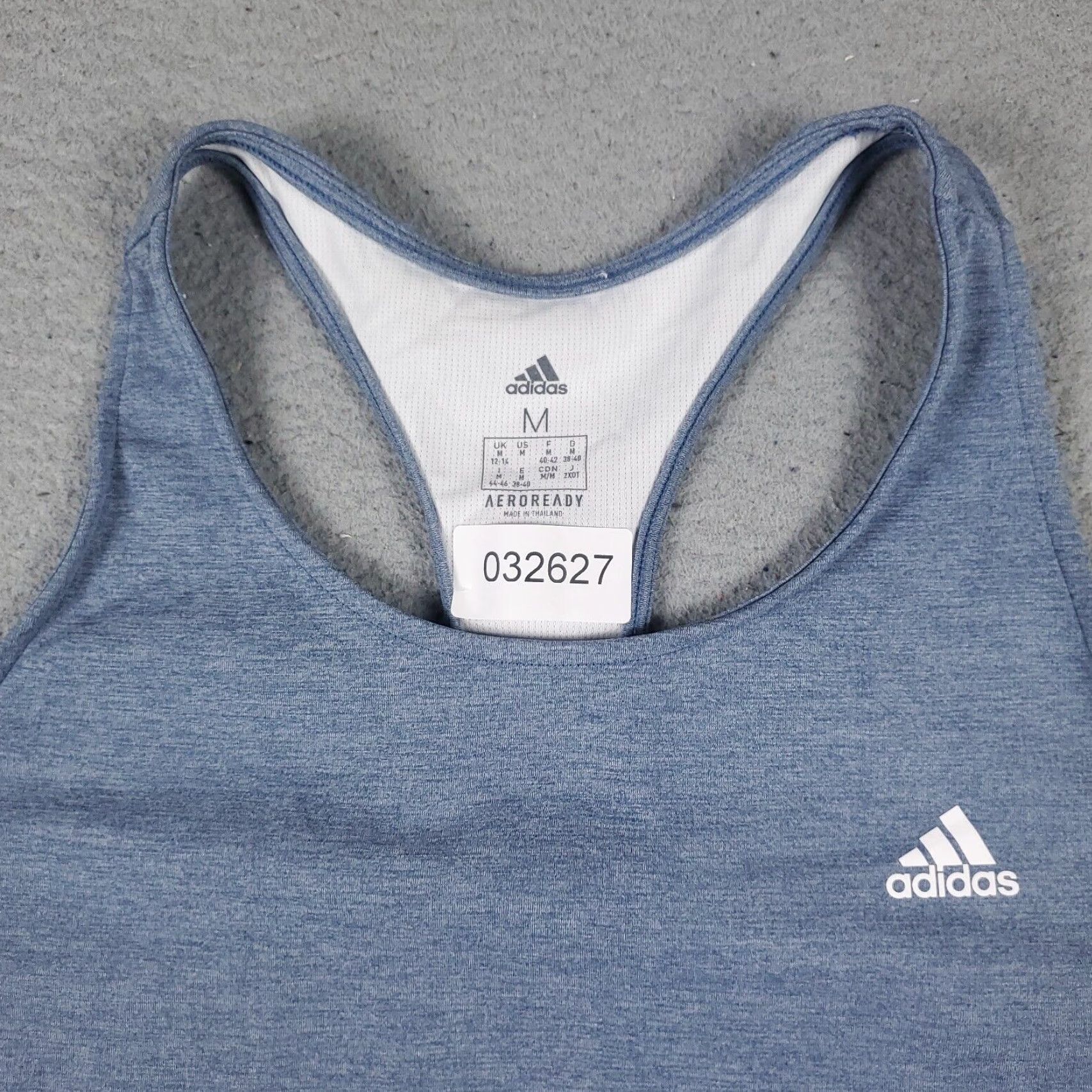 Adidas Adidas Tank Top Shirt Womens Medium Blue Active Running Workout Tank Top Shirt Womens M Blue Adidas Workout Size M / US 6-8 / IT 42-44 - 3 Thumbnail