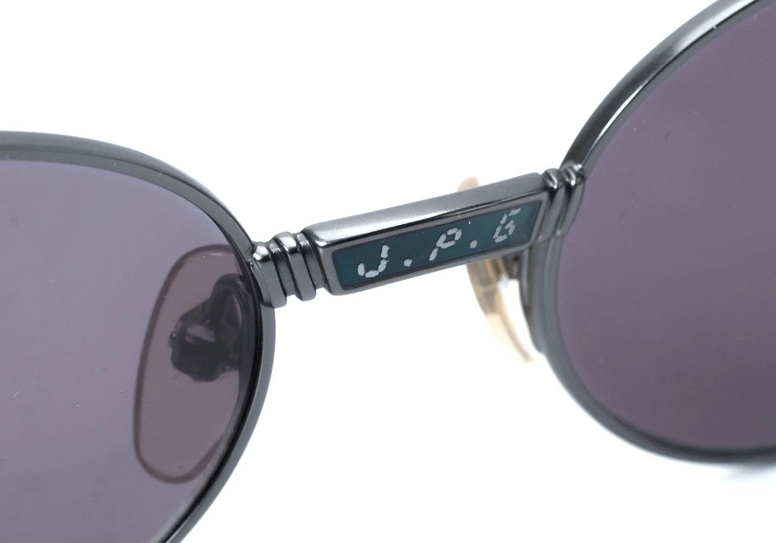 Jean Paul Gaultier Digital Font Oval Sunglasses in Blue Size ONE SIZE - 4 Thumbnail
