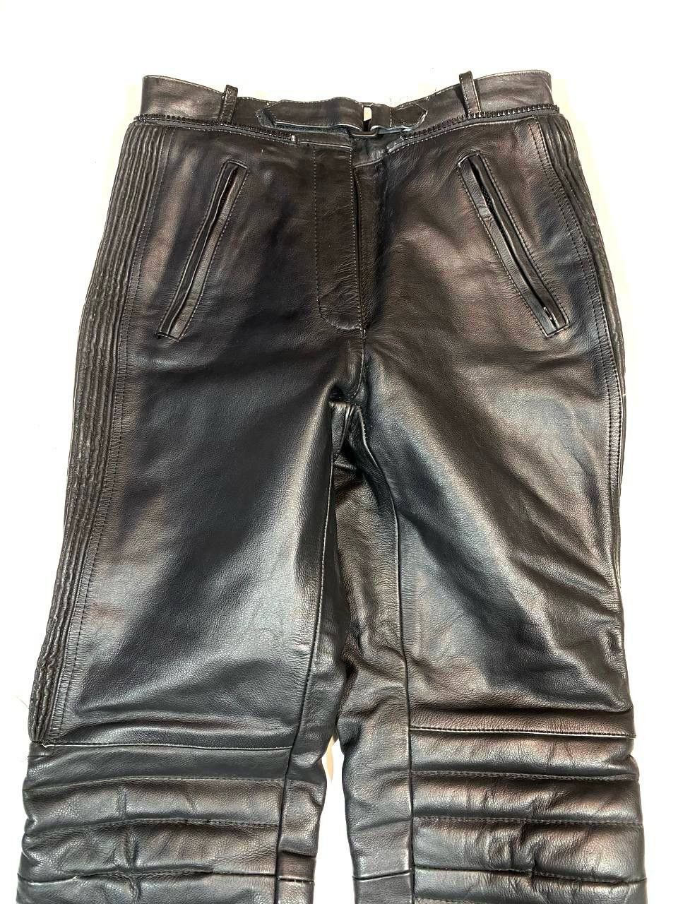 Vintage Vintage Rare Moto Racing Leather Pants Size US 29 - 2 Thumbnail