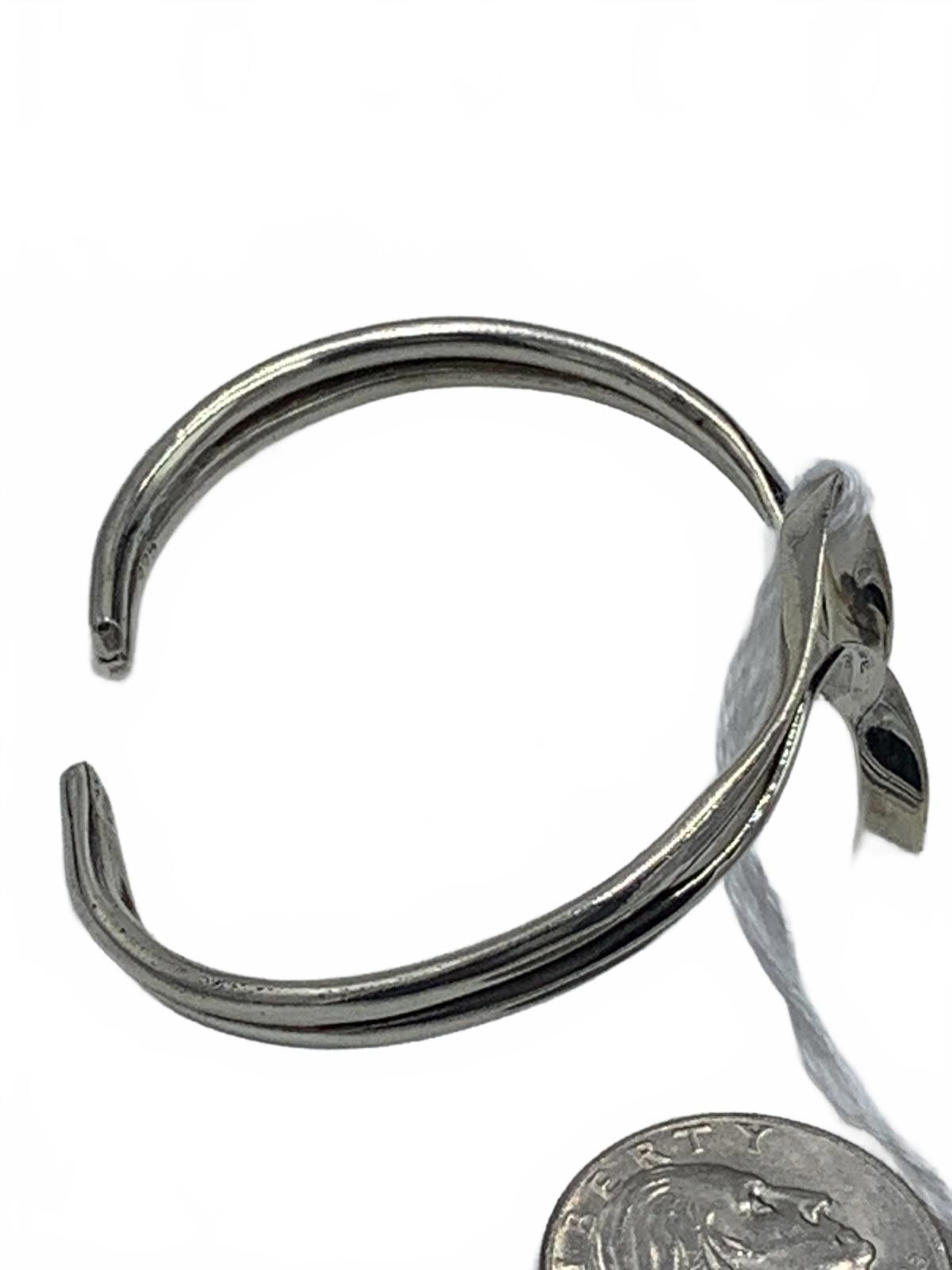 Other 925 Sterling Silver 20g Freeform/Wave Cuff Bracelet Size ONE SIZE - 4 Thumbnail