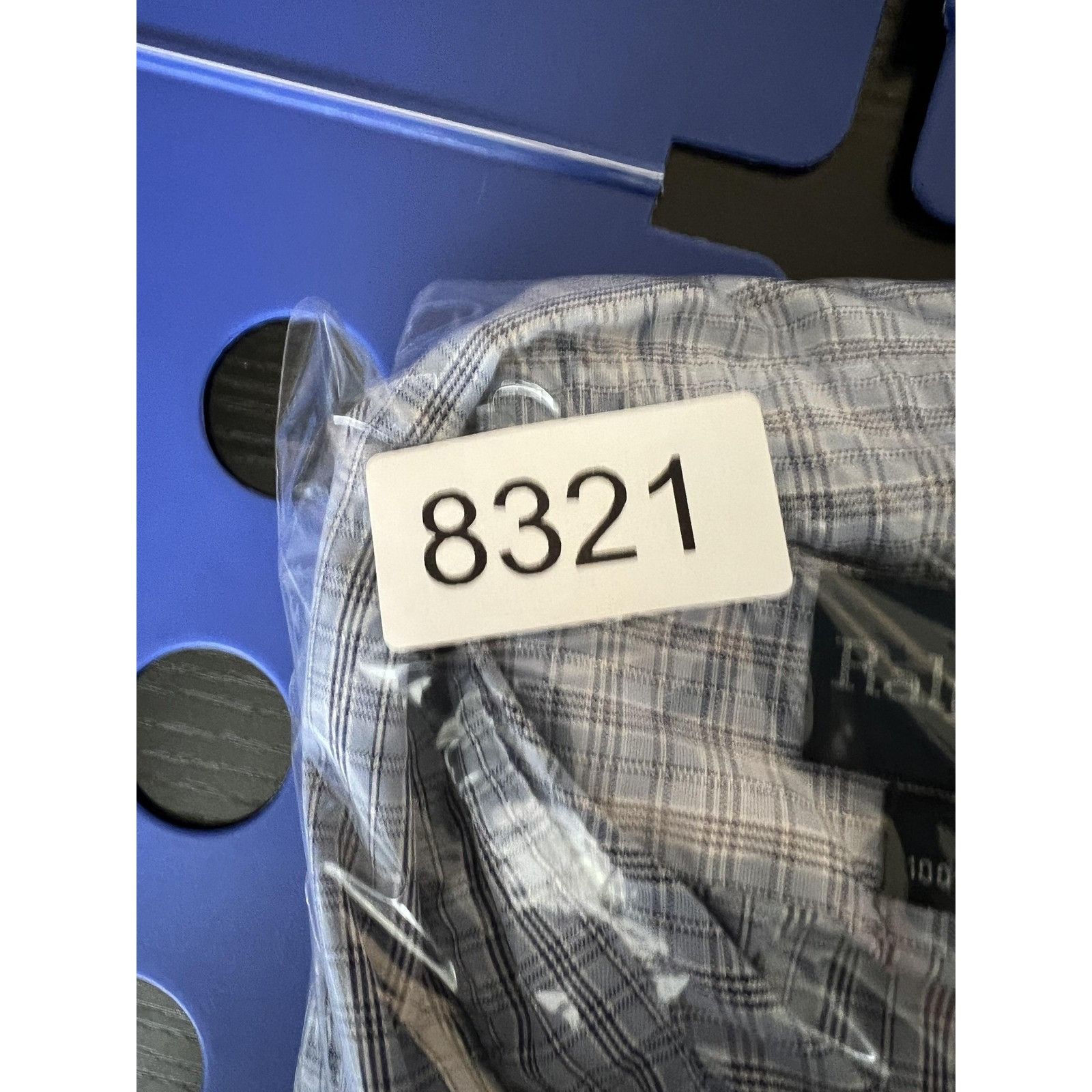 Ralph Lauren Ralph Lauren Shirt Mens 17 34/35 Blue Plaid Yarmouth Pinpoin Size US XL / EU 56 / 4 - 7 Thumbnail