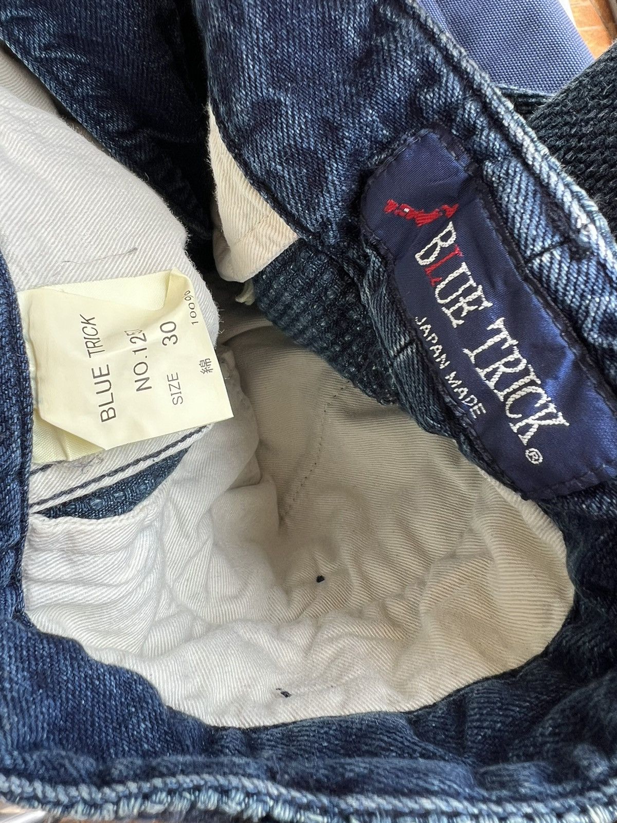 Indigo Blue Trick Japan Fade Indigo Kendo Sashiko Chinos Pant Size US 29 - 22 Thumbnail