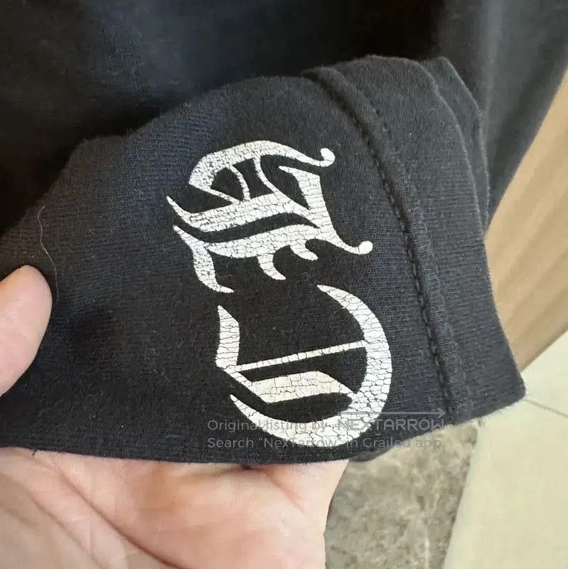 Chrome Hearts Black Cotton T-Shirt for Summer .