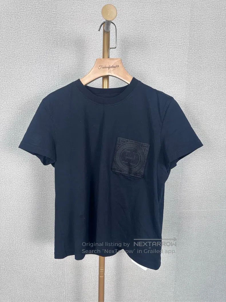 Hermes Hermes Black pure cotton T-shirt Size S / US 4 / IT 40 - 1 Thumbnail