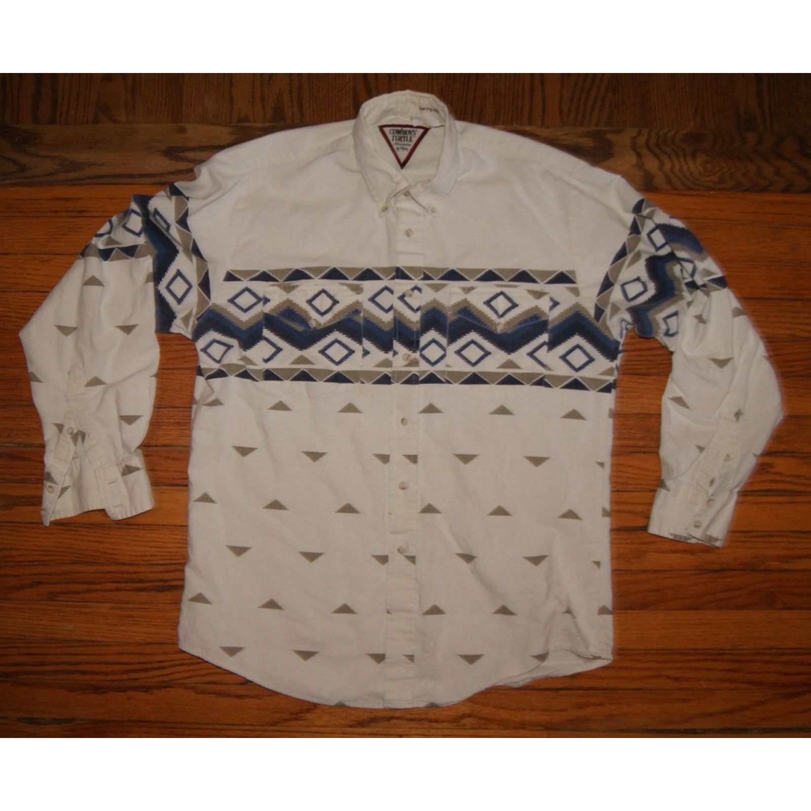 Roper Cowboys Turtle Assoc. Roper Mens Long Sleeve Shirt L VTG Size US L / EU 52-54 / 3 - 1 Thumbnail