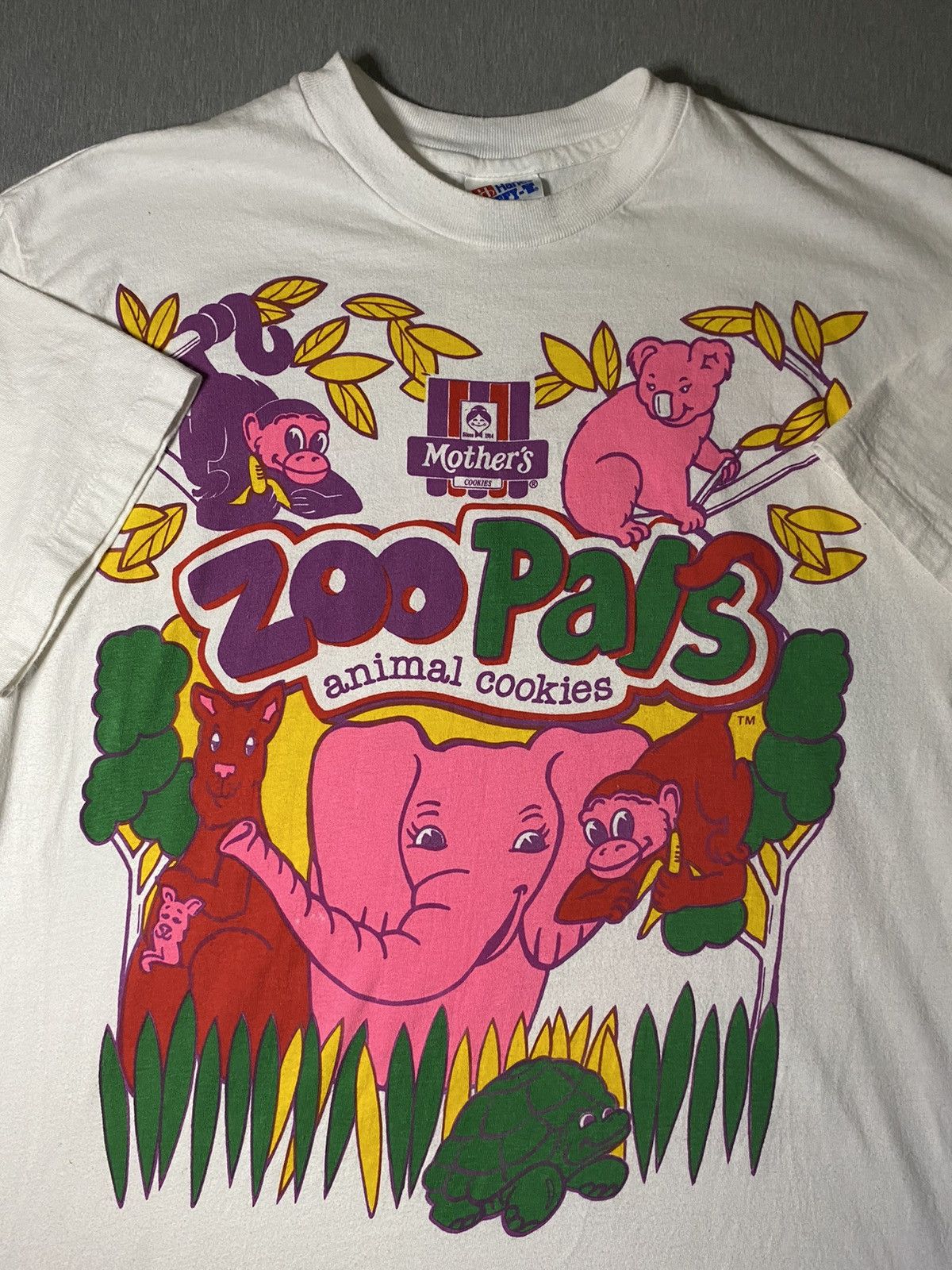 Vintage Vintage 1990’s Zoo Pals Animal Cookies Snack Promo Shirt Size US L / EU 52-54 / 3 - 1 Thumbnail