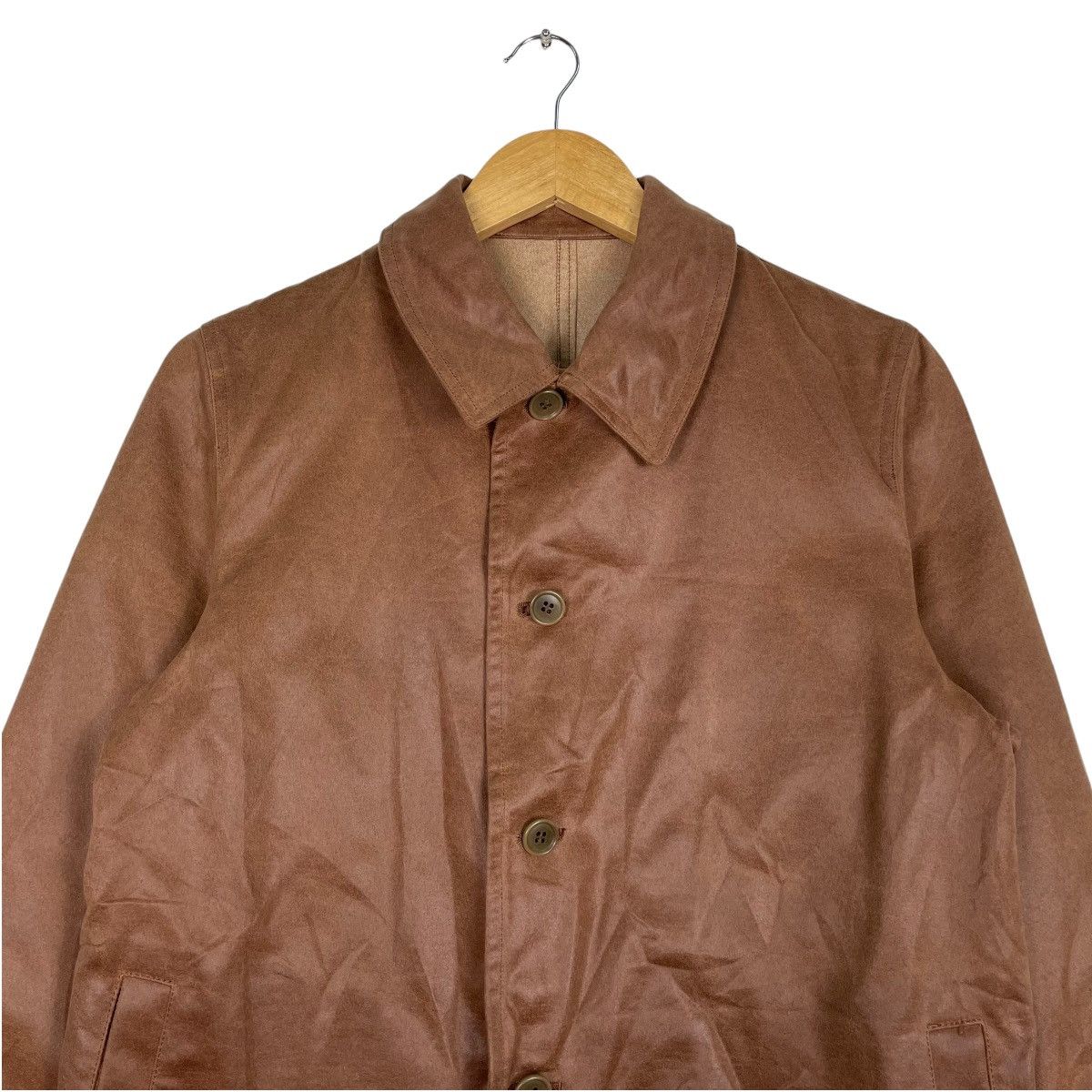 Japanese Brand × Melrose × Vintage 💥MELROSE RICH BROWN BUTTON JACKET Size US M / EU 48-50 / 2 - 2 Thumbnail