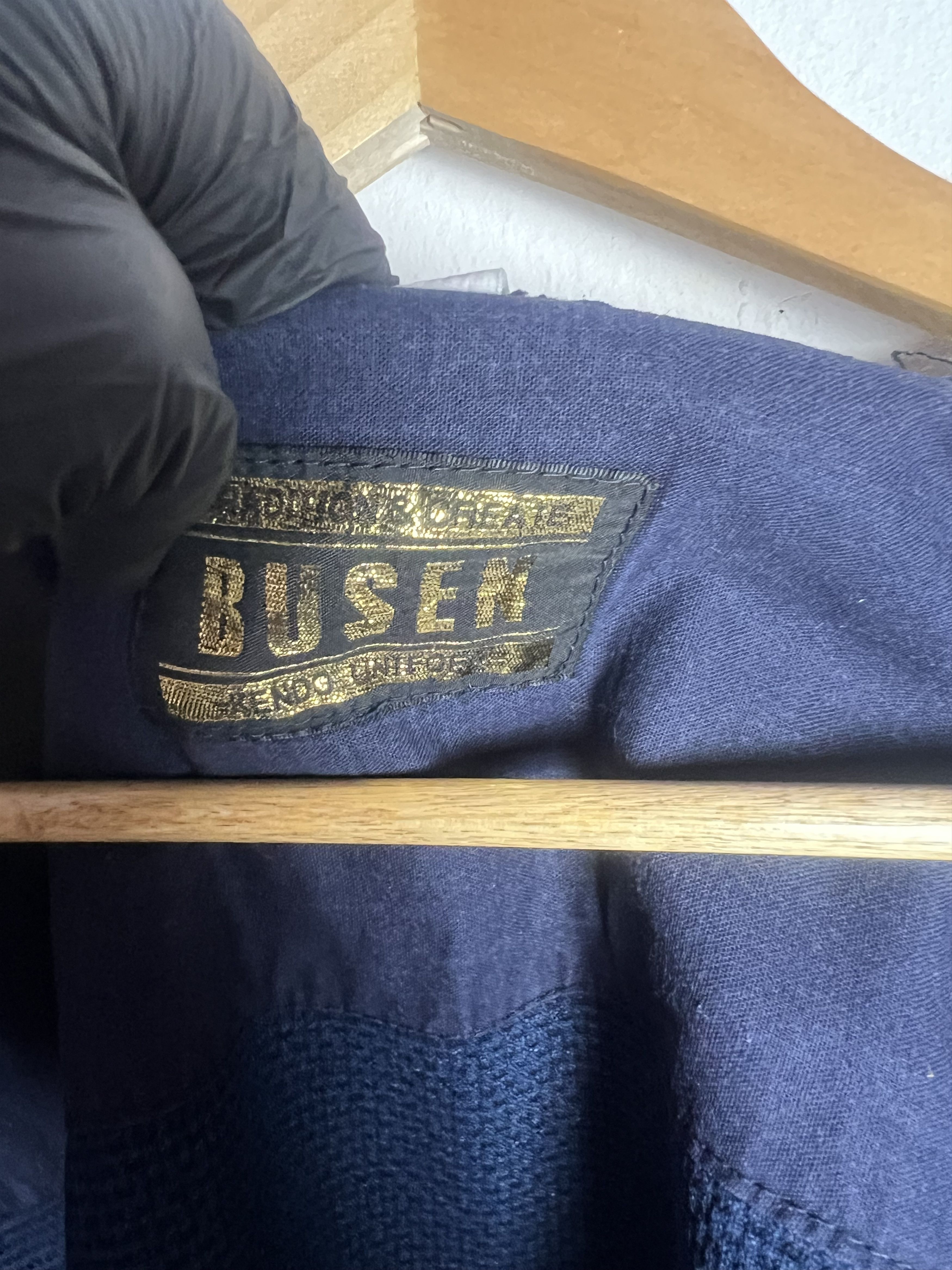 Japanese Brand Vintage Kendo Busen Dyed Indigo Kimono Size US L / EU 52-54 / 3 - 13 Thumbnail