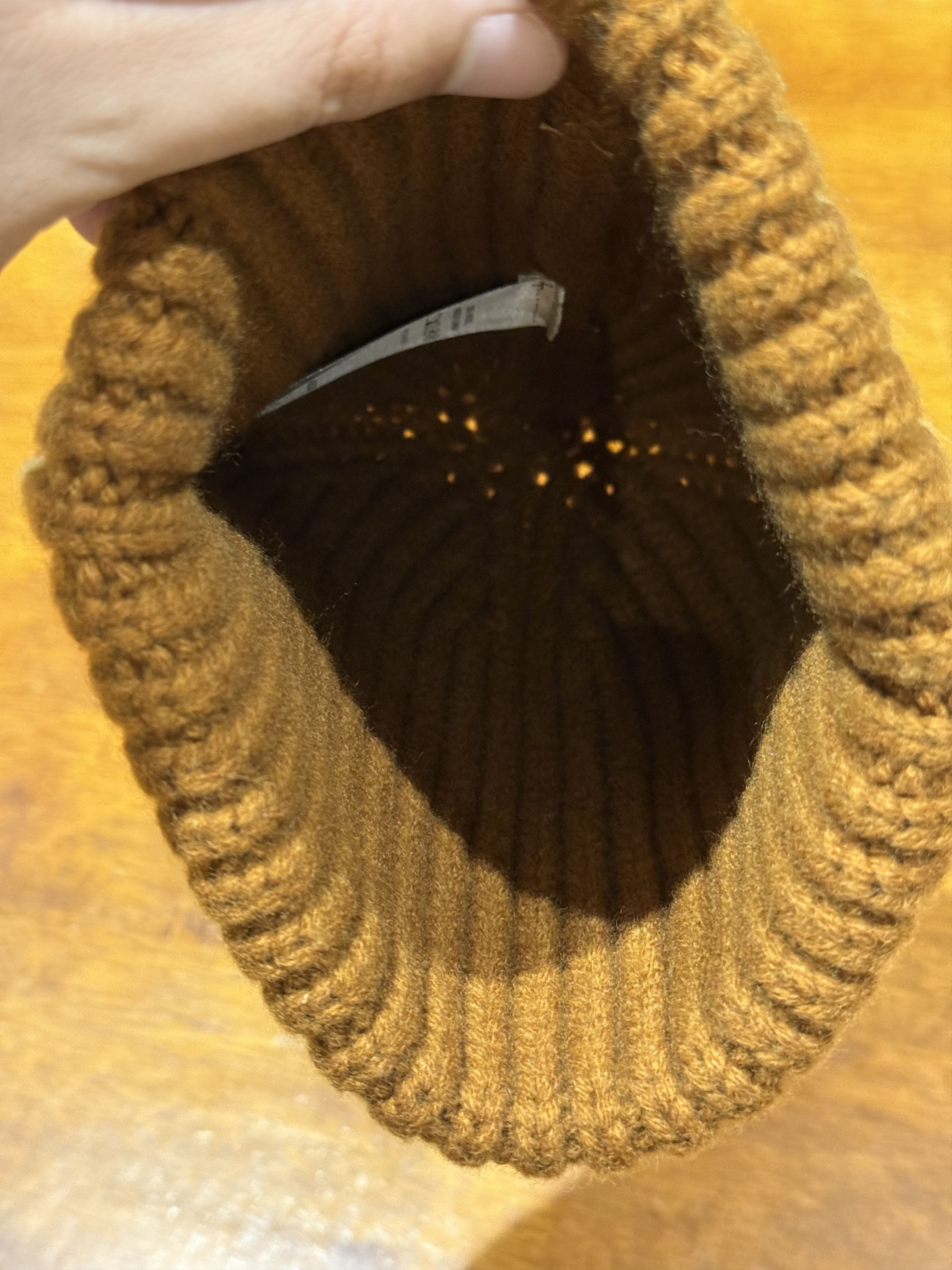 Bare Knuckles 💚 Bare Knuckles Striped 100% Wool Beanie Brown NEW Size ONE SIZE - 5 Thumbnail
