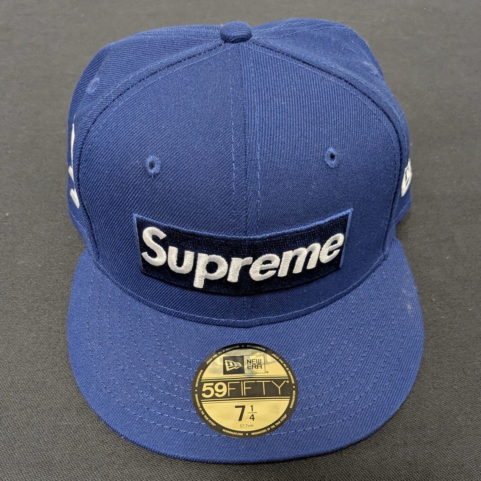 Supreme Supreme Salem Navy Blue New Era Hat Size 7 1/2 | Grailed