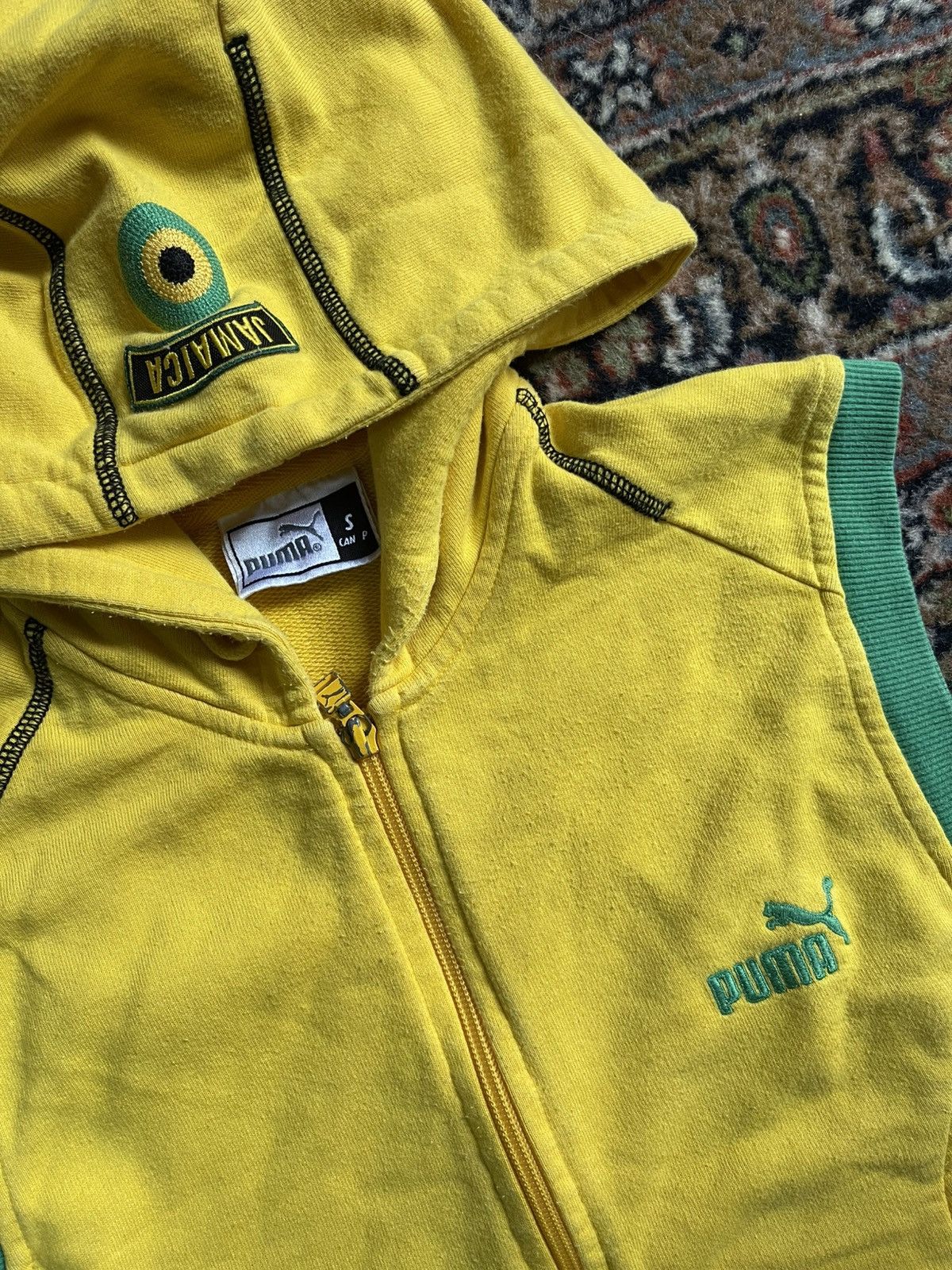 Puma Vintage Puma Jamaica Sleeveless Hoodie Size US S / EU 44-46 / 1 - 3 Thumbnail