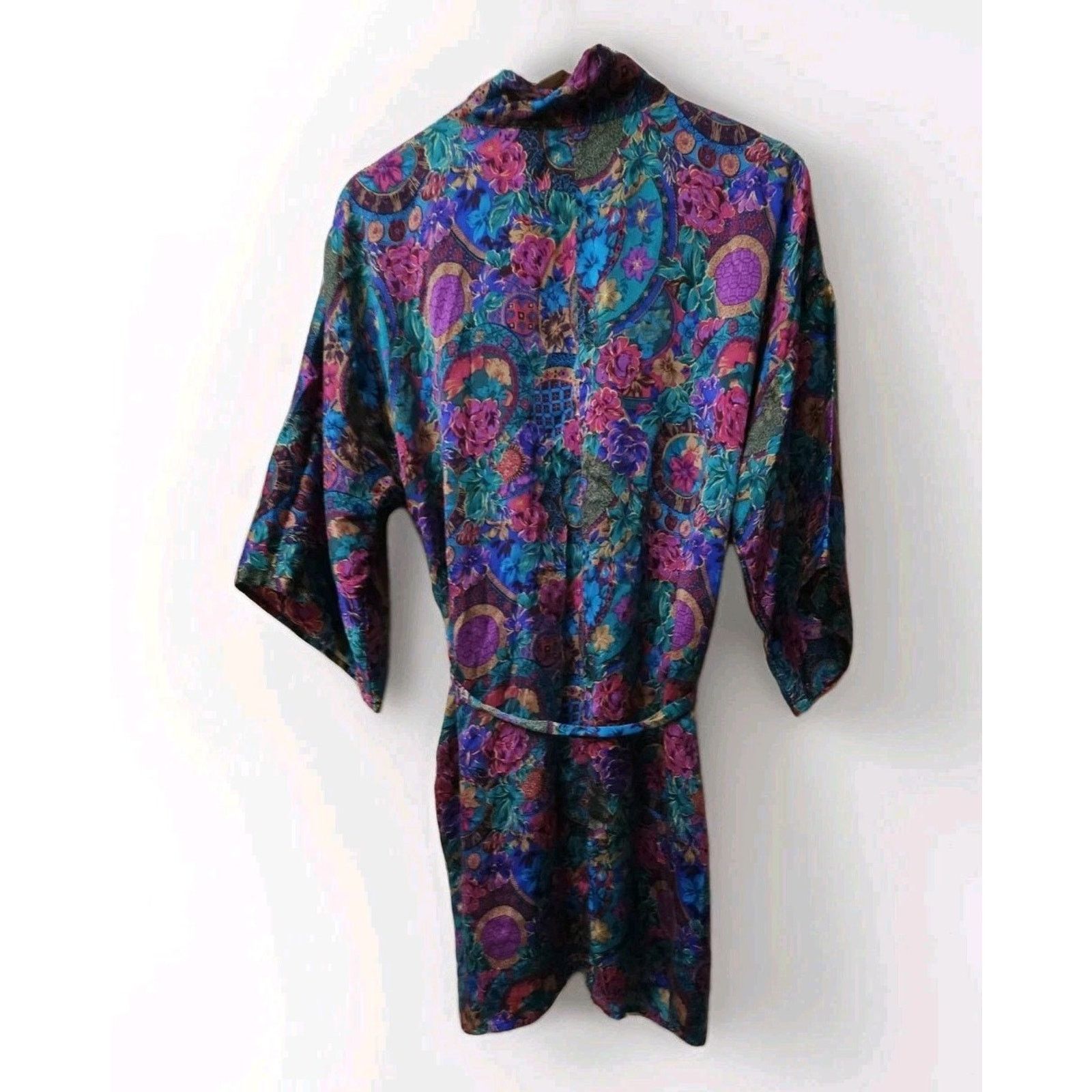 Victoria's Secret Vtg Victoria's Secret Kimono Robe 100% Silk Gold Label Size S / US 4 / IT 40 - 6 Thumbnail